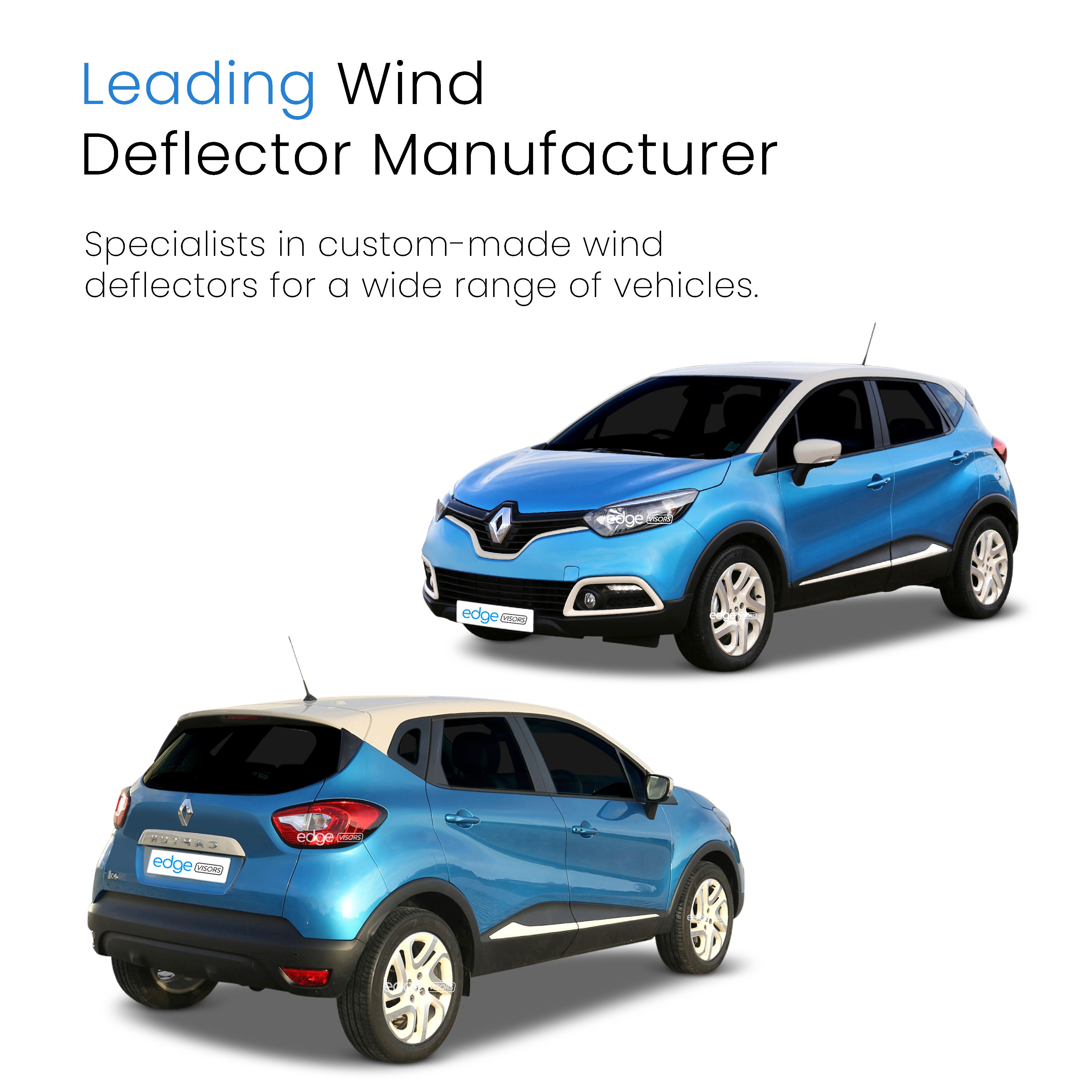 Renault Captur MK1 2013-2020 5 Door SUV Wind Deflectors 4pc