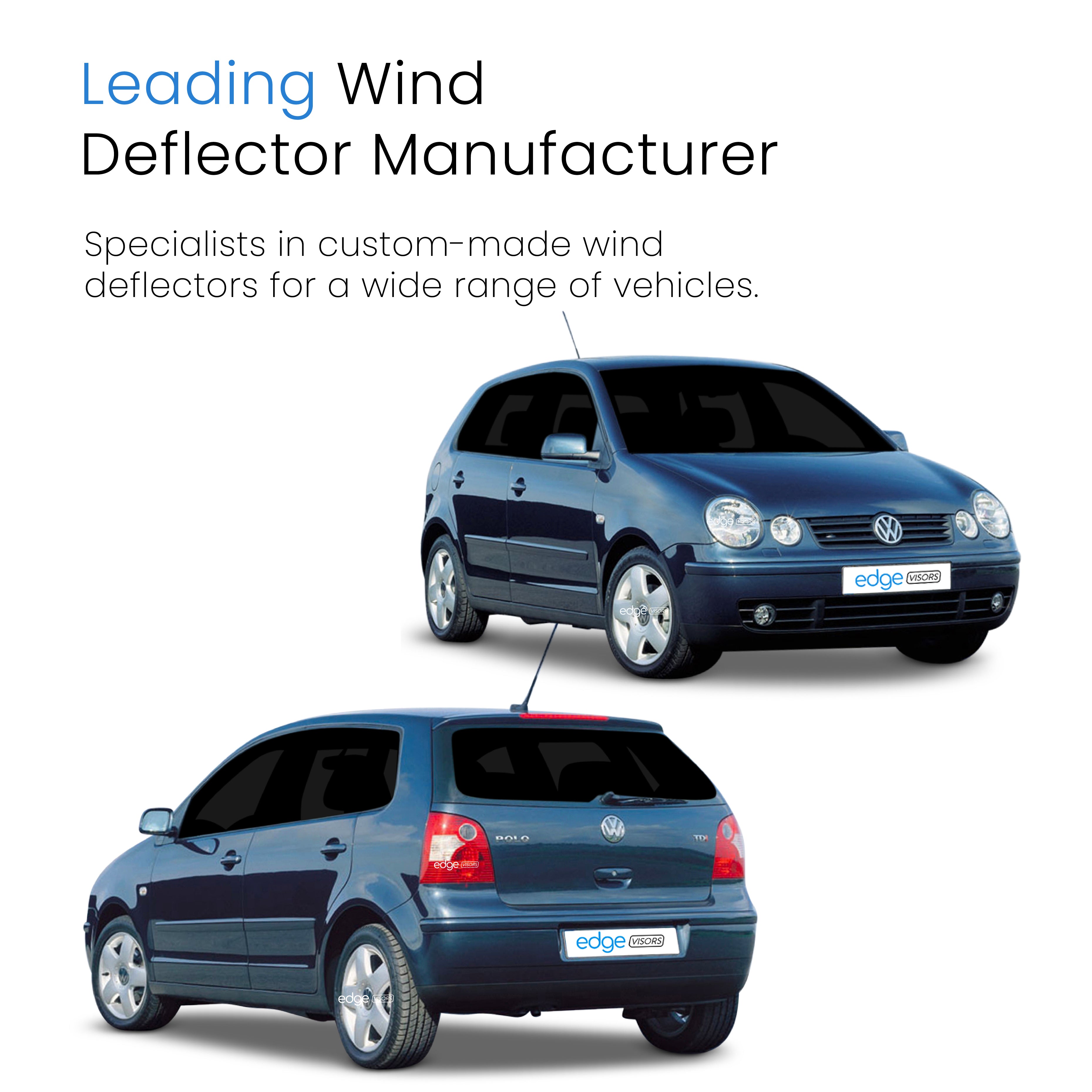 VW Polo MK4 9N / 9N3 2002-2009 5 Door Hatchback Wind Deflectors 4pc