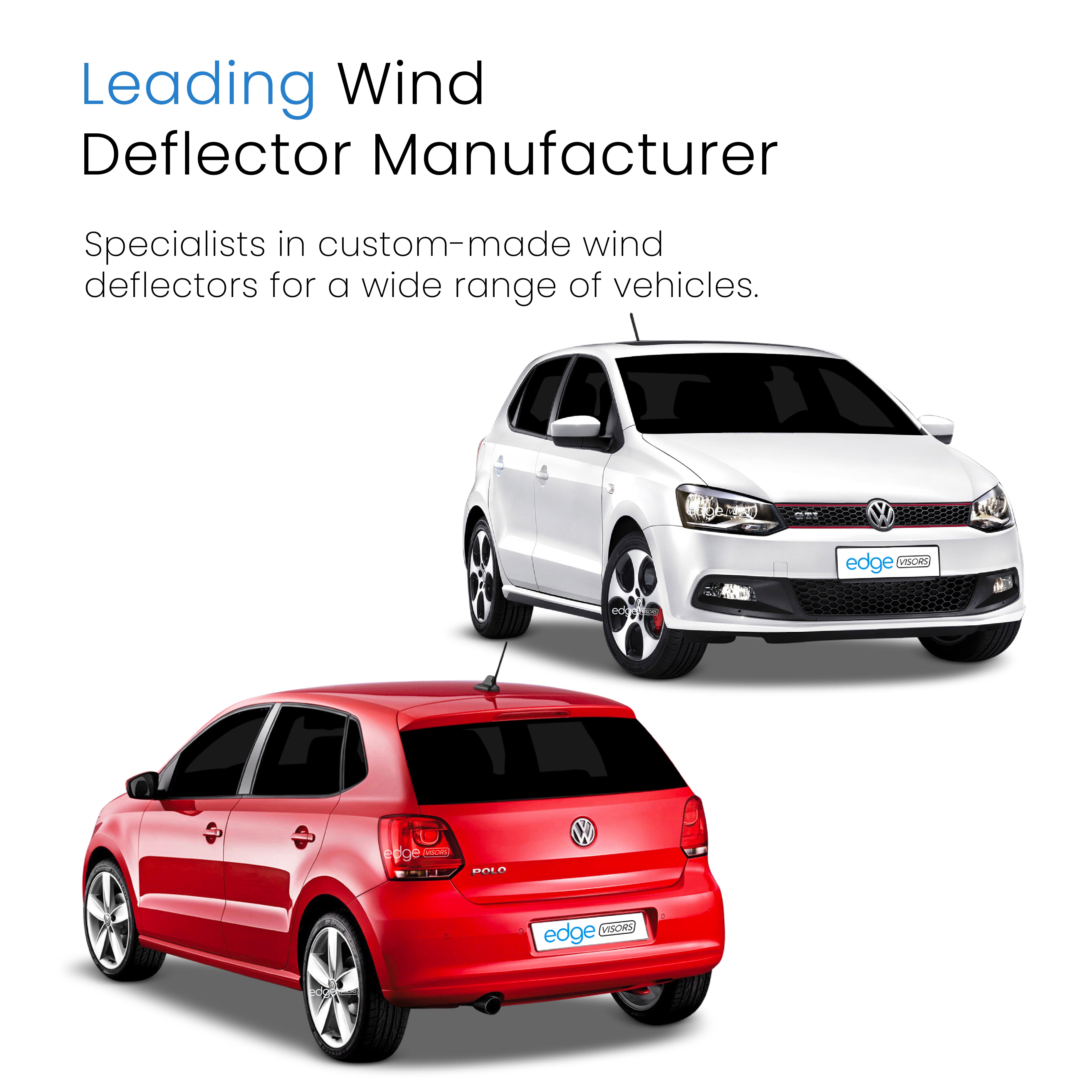 VW Polo MK5 2009-2017 5 Door Hatchback Wind Deflectors 4pc