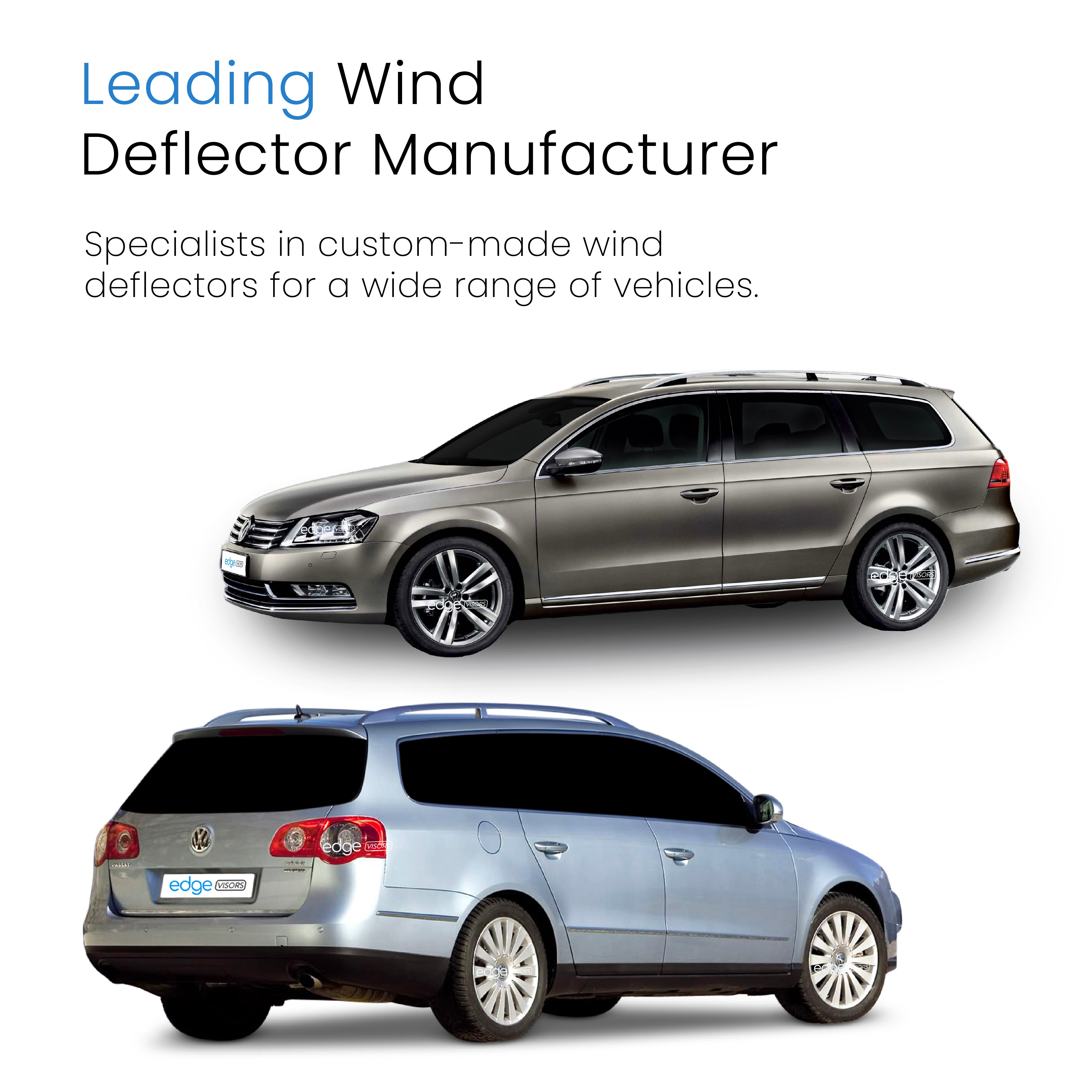 VW Passat B6 B7 2005-2014 5 Door Estate Wind Deflectors 4pc