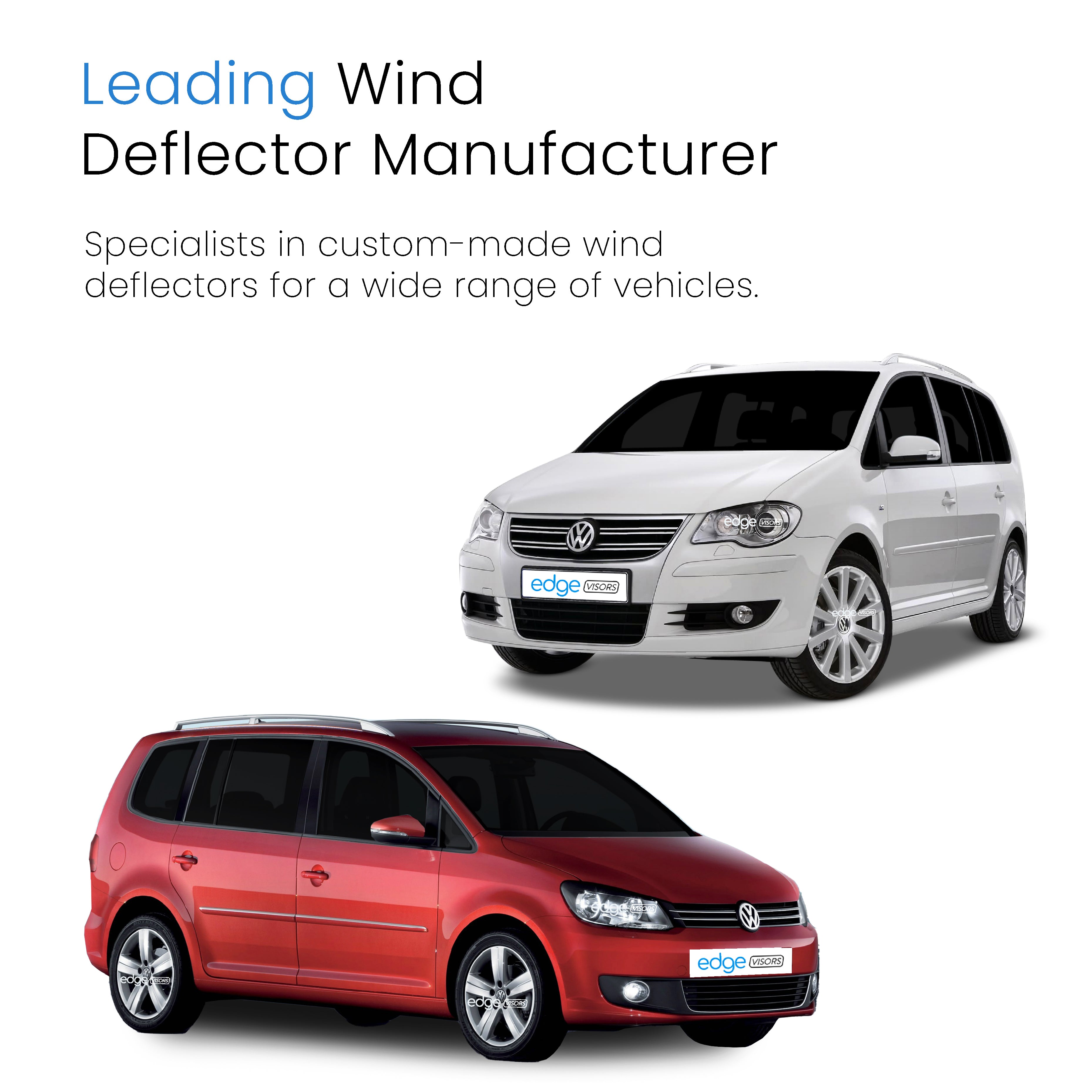 VW Touran MK1 2003-2015 5 Door MPV Wind Deflectors 4pc