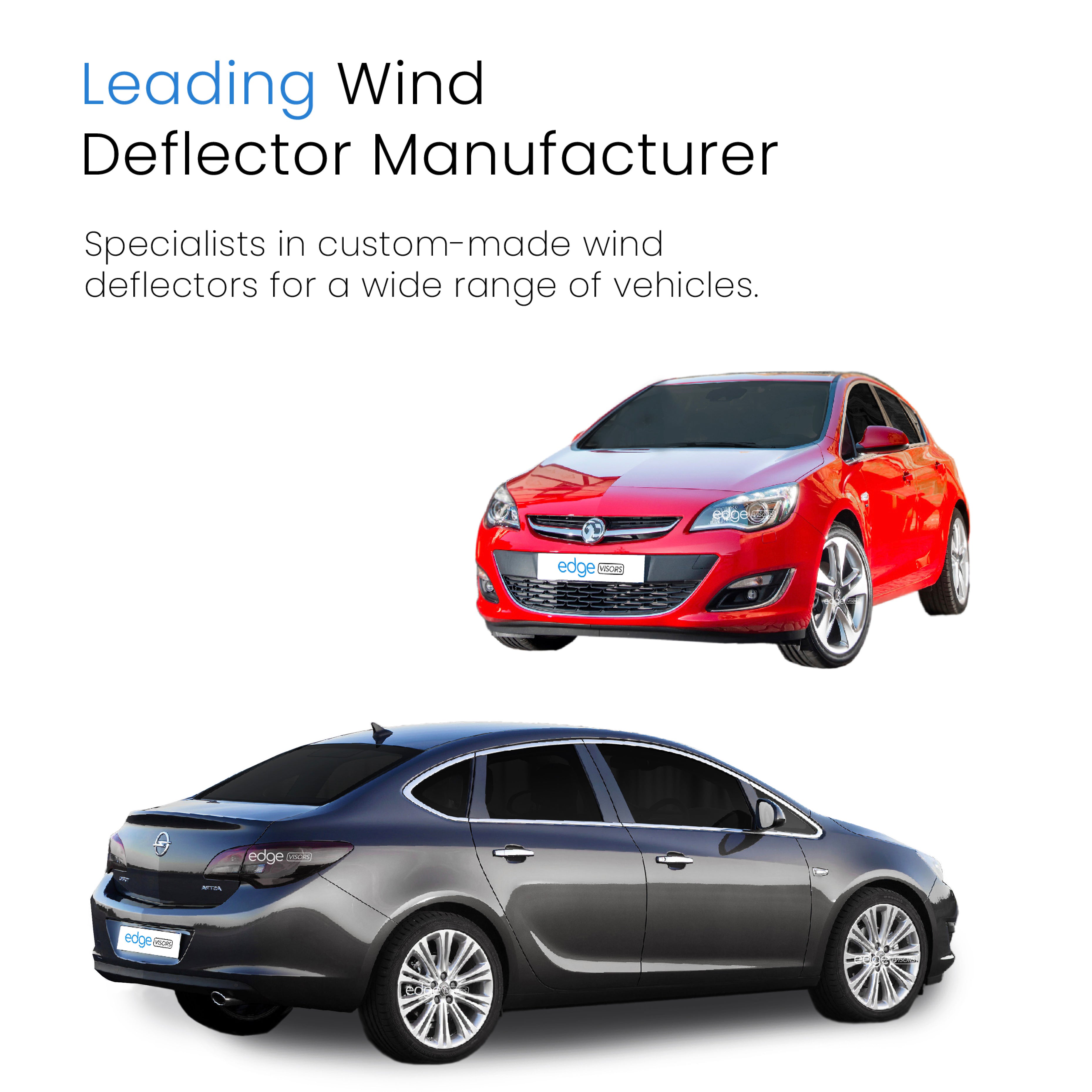 Vauxhall Astra J MK6 2009-2015 5 Door Hatchback/Saloon Wind Deflectors 4pc