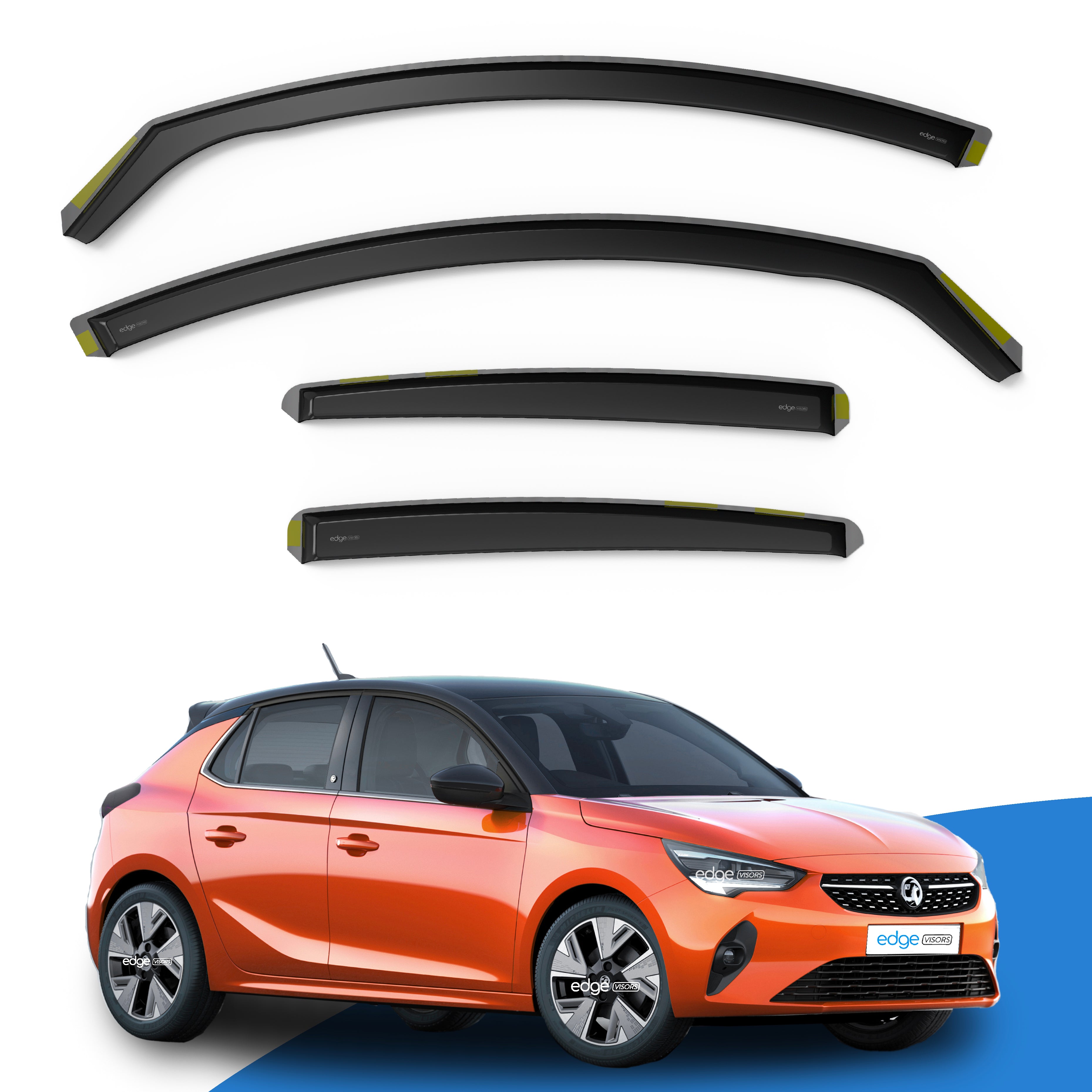 Vauxhall Corsa F MK6 2019-Onwards 5 Door Hatchback Wind Deflectors 4pc