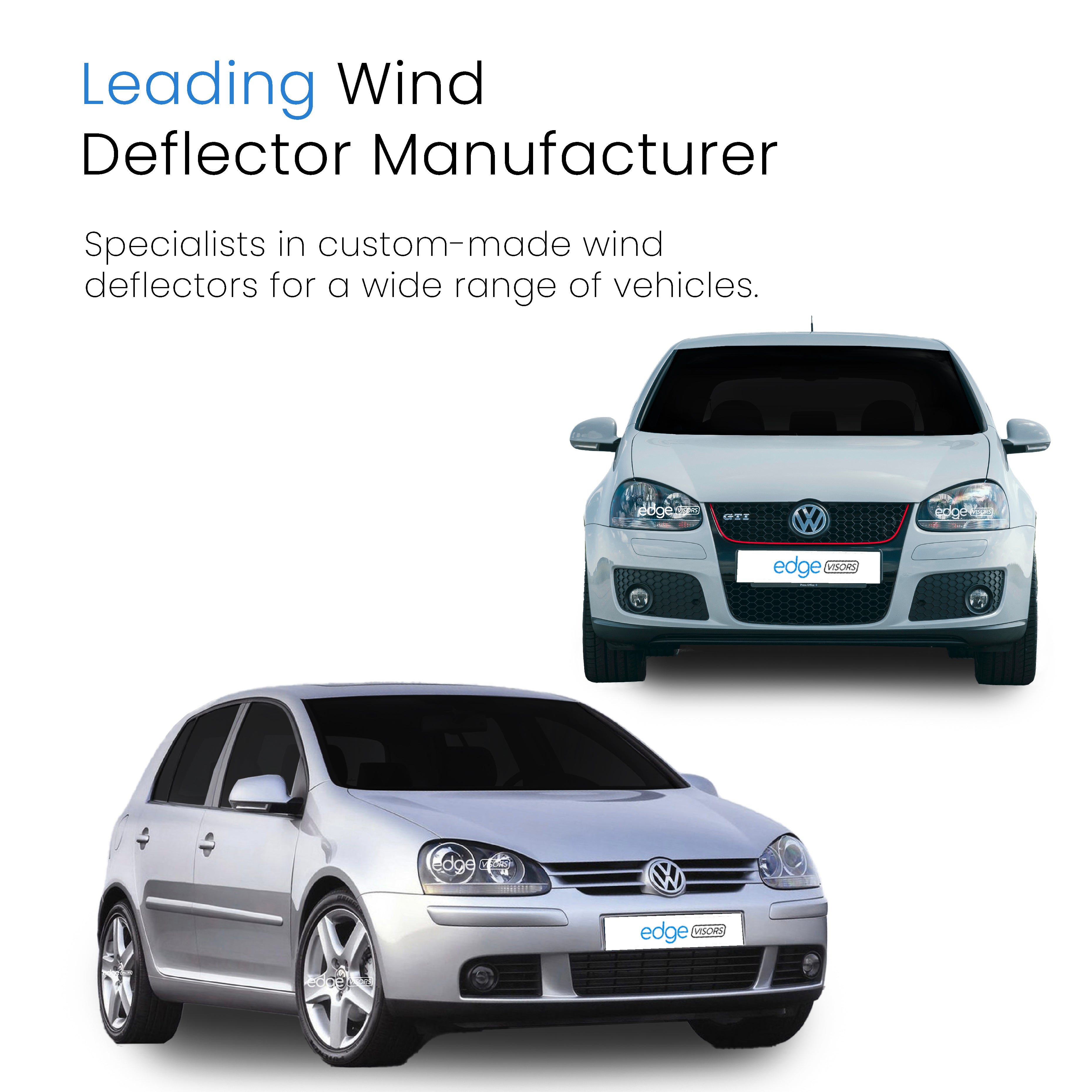 VW Golf MK5 2004-2009 5 Door Hatchback Wind Deflectors 4pc