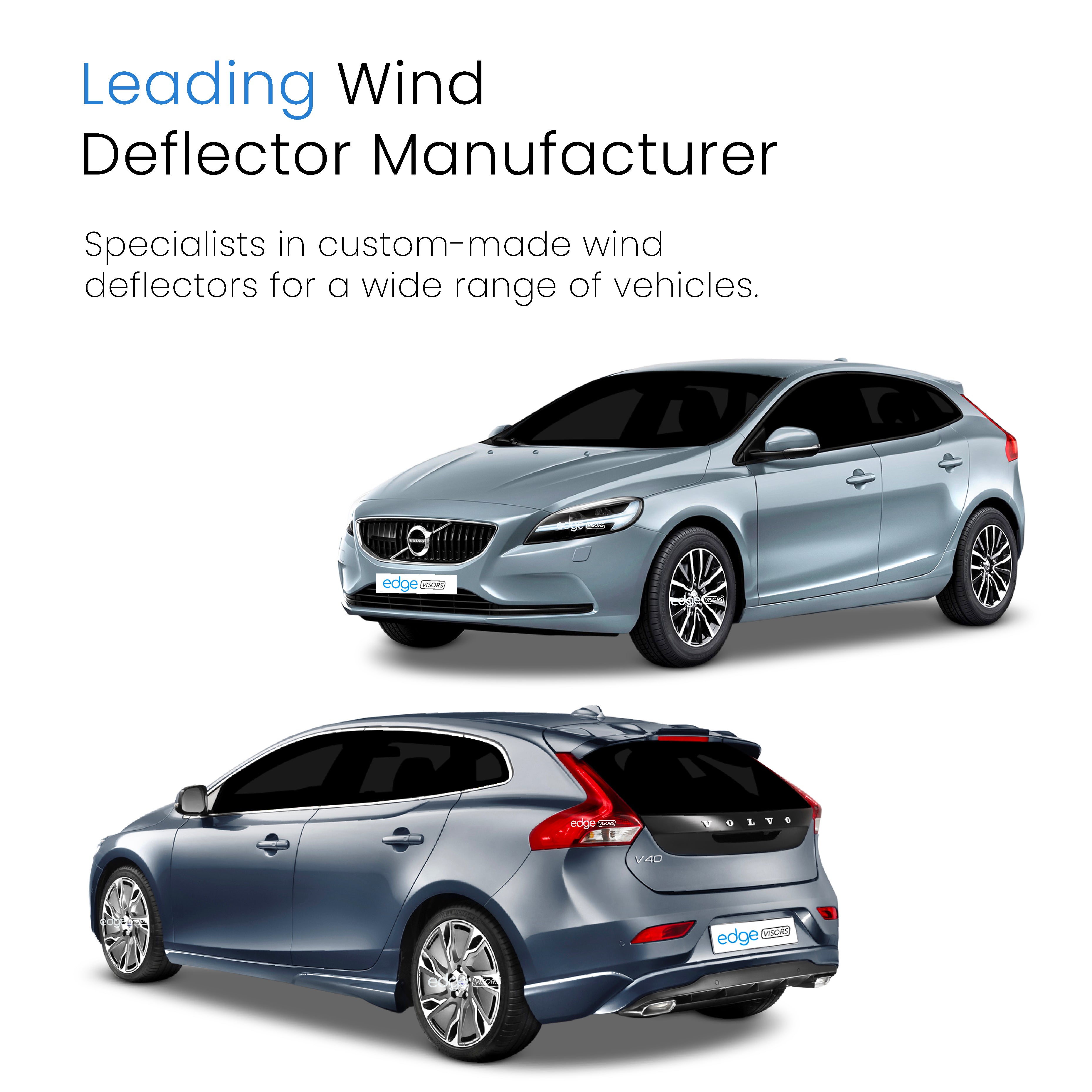 Volvo V40 MK2 2012-2019 5 Door Hatchback Wind Deflectors 4pc