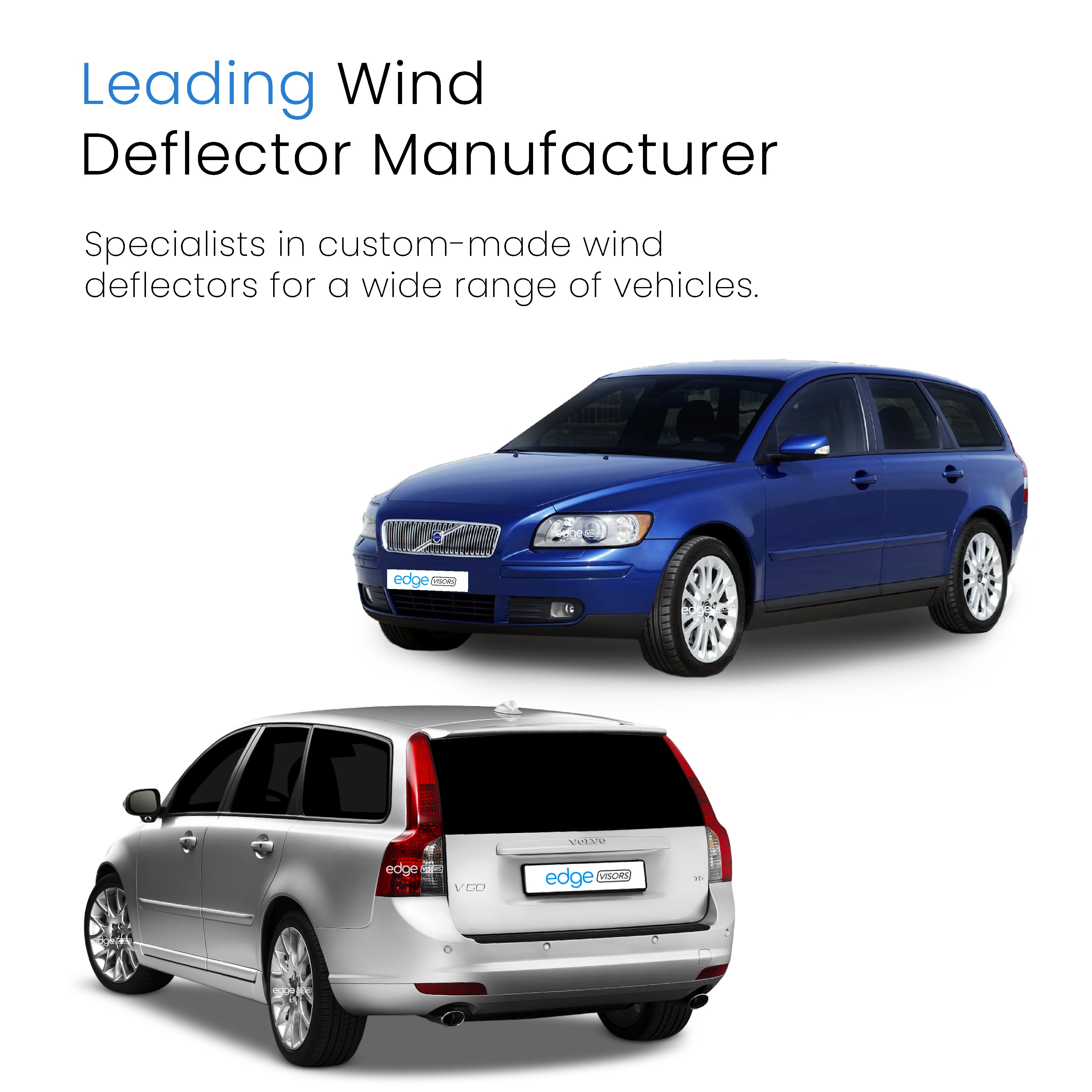 Volvo V50 2004-2012 5 Door Estate Wind Deflectors 4pc