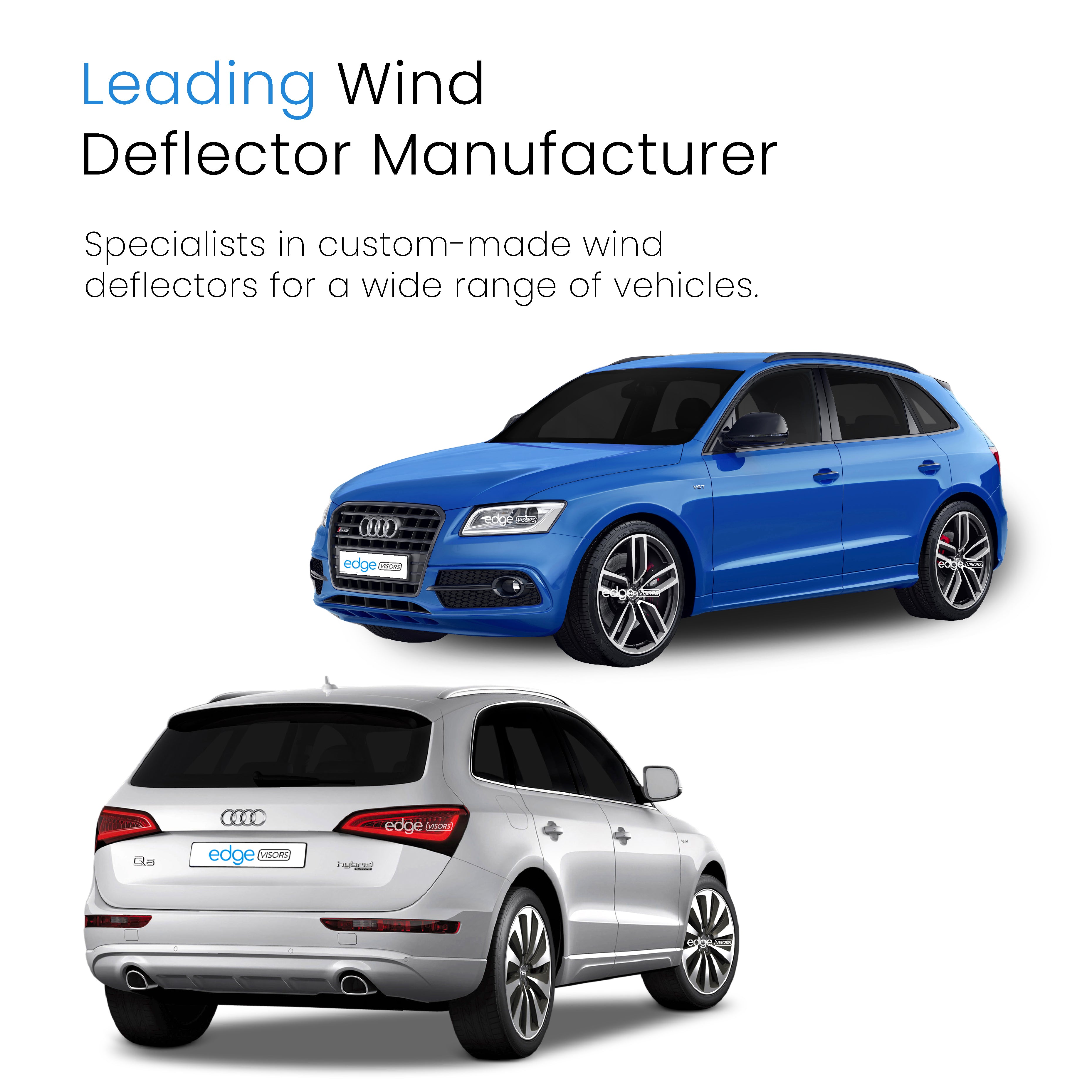 Audi Q5 MK1 2008-2016 5 Door SUV Wind Deflectors 4pc