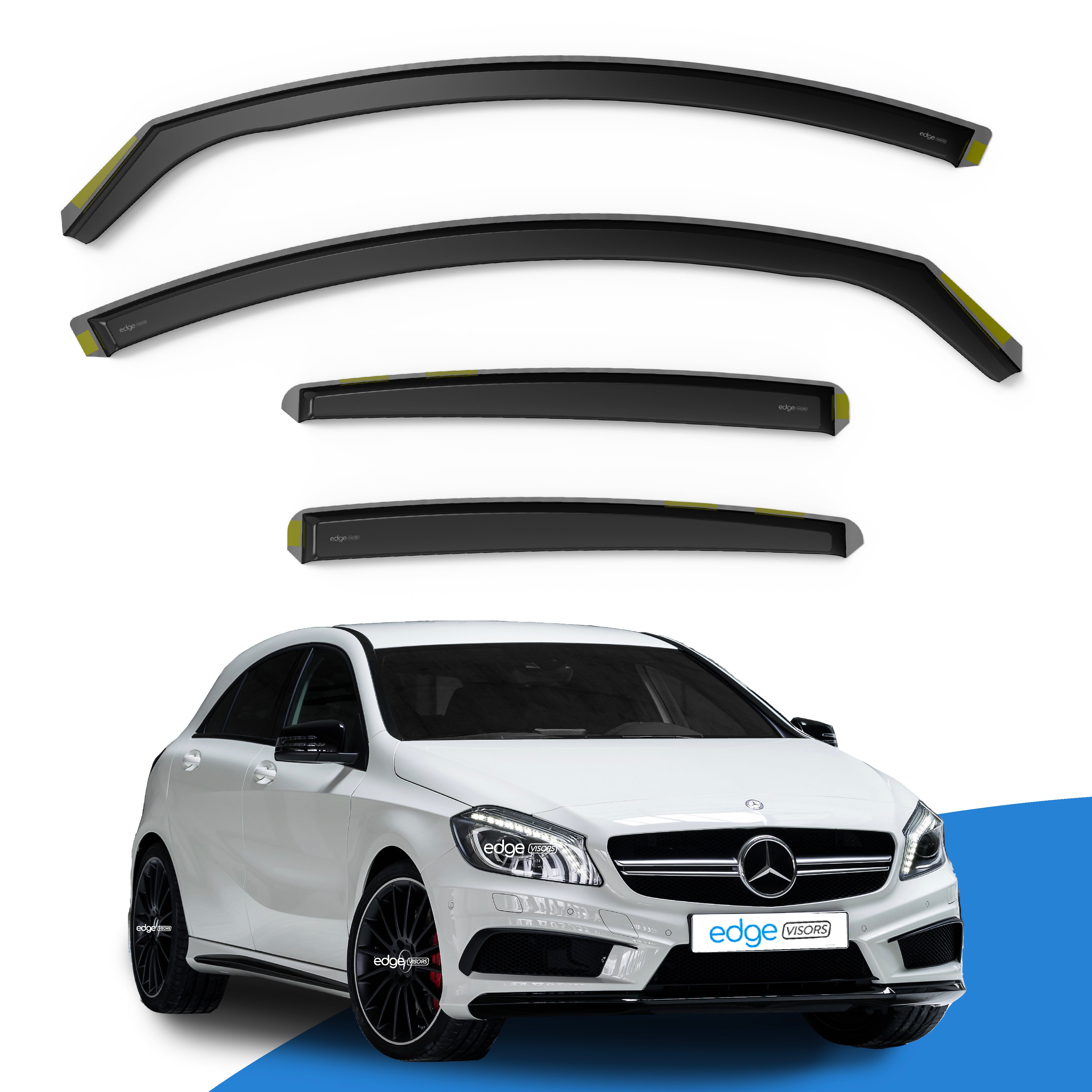 Mercedes A-Class W176 2012-2018 5 Door Hatchback Wind Deflectors 4pc