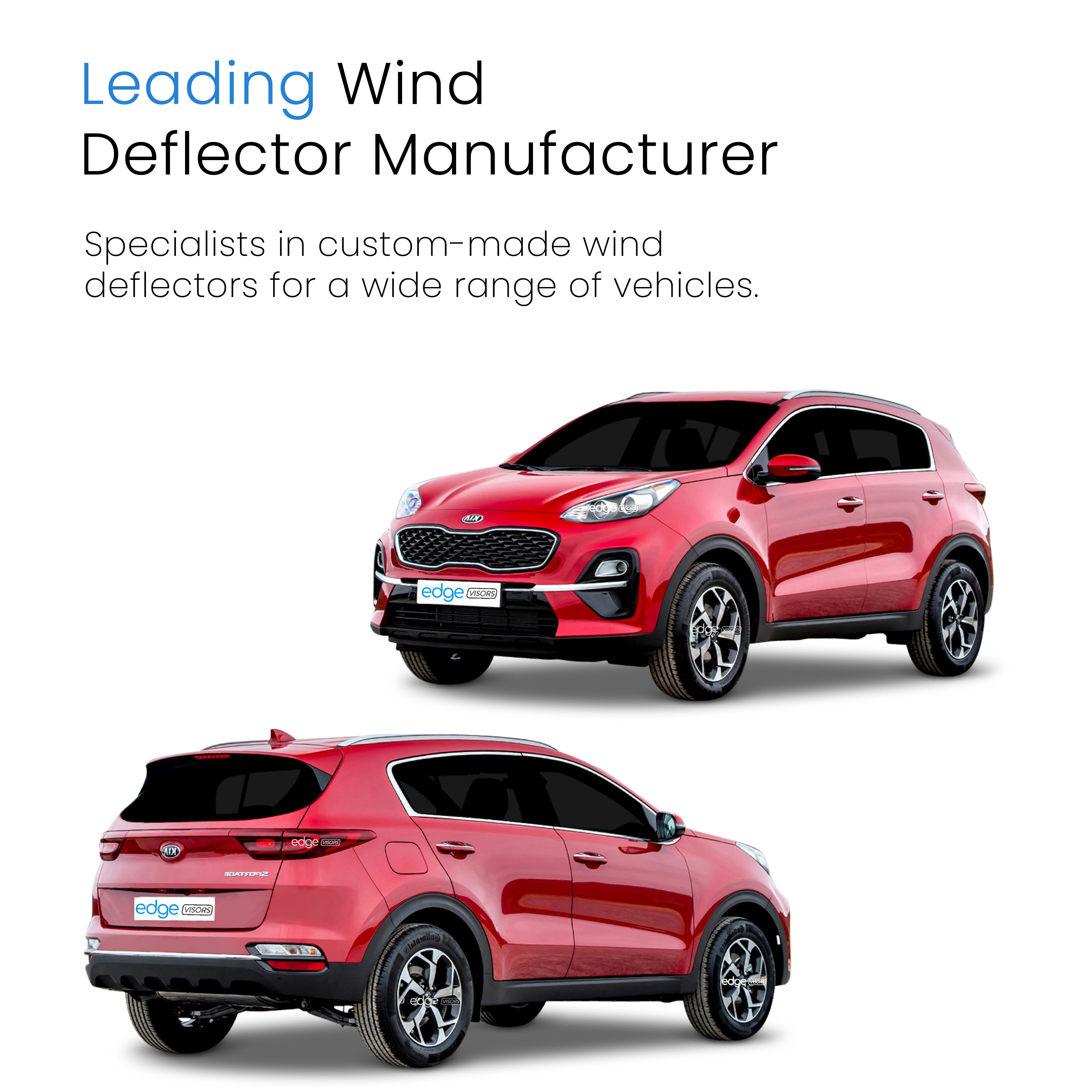 Kia Sportage MK4 2016-2021 5 Door SUV Wind Deflectors 4pc