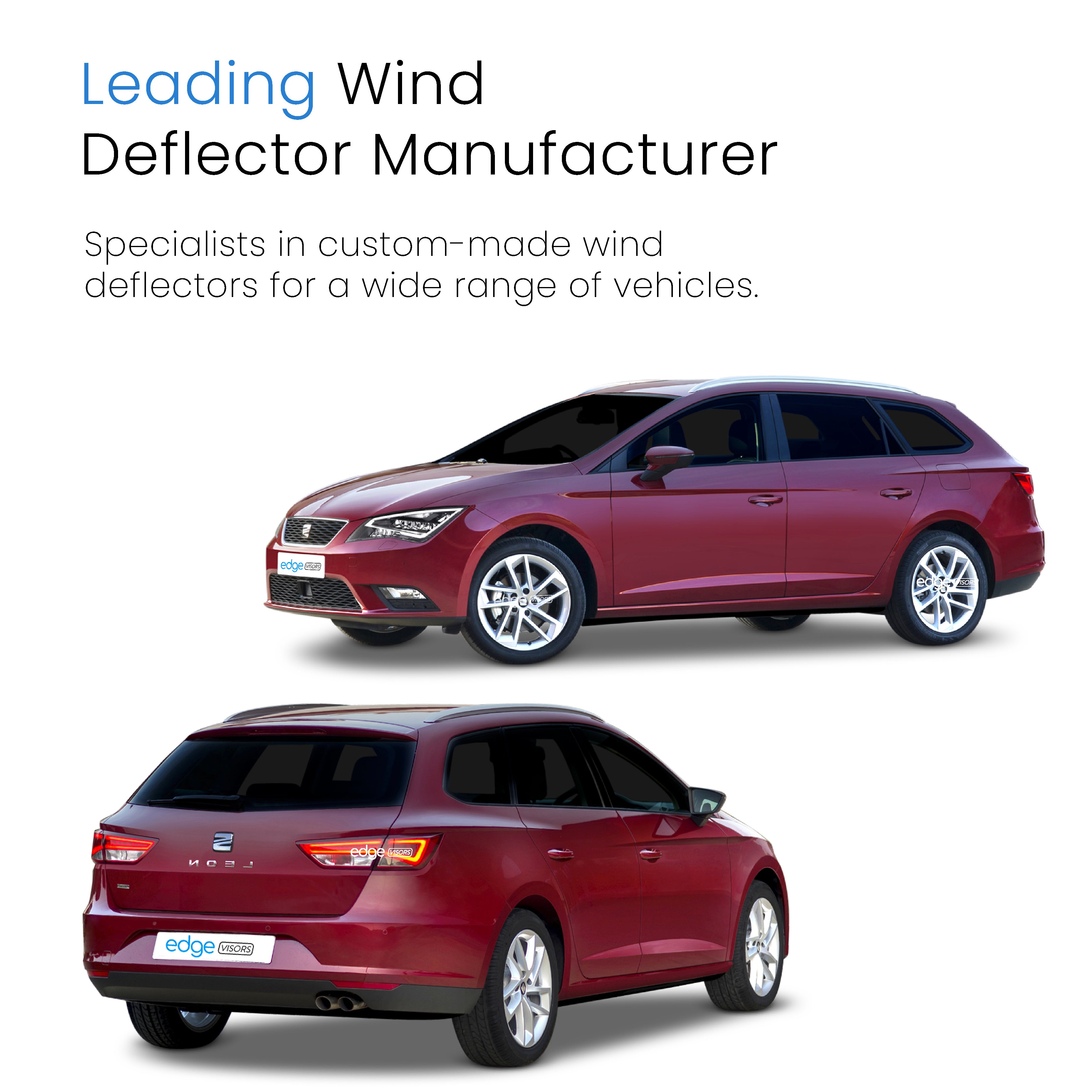 Seat Leon ST / Cupra MK3 2014-2020 5 Door Estate Wind Deflectors 4pc