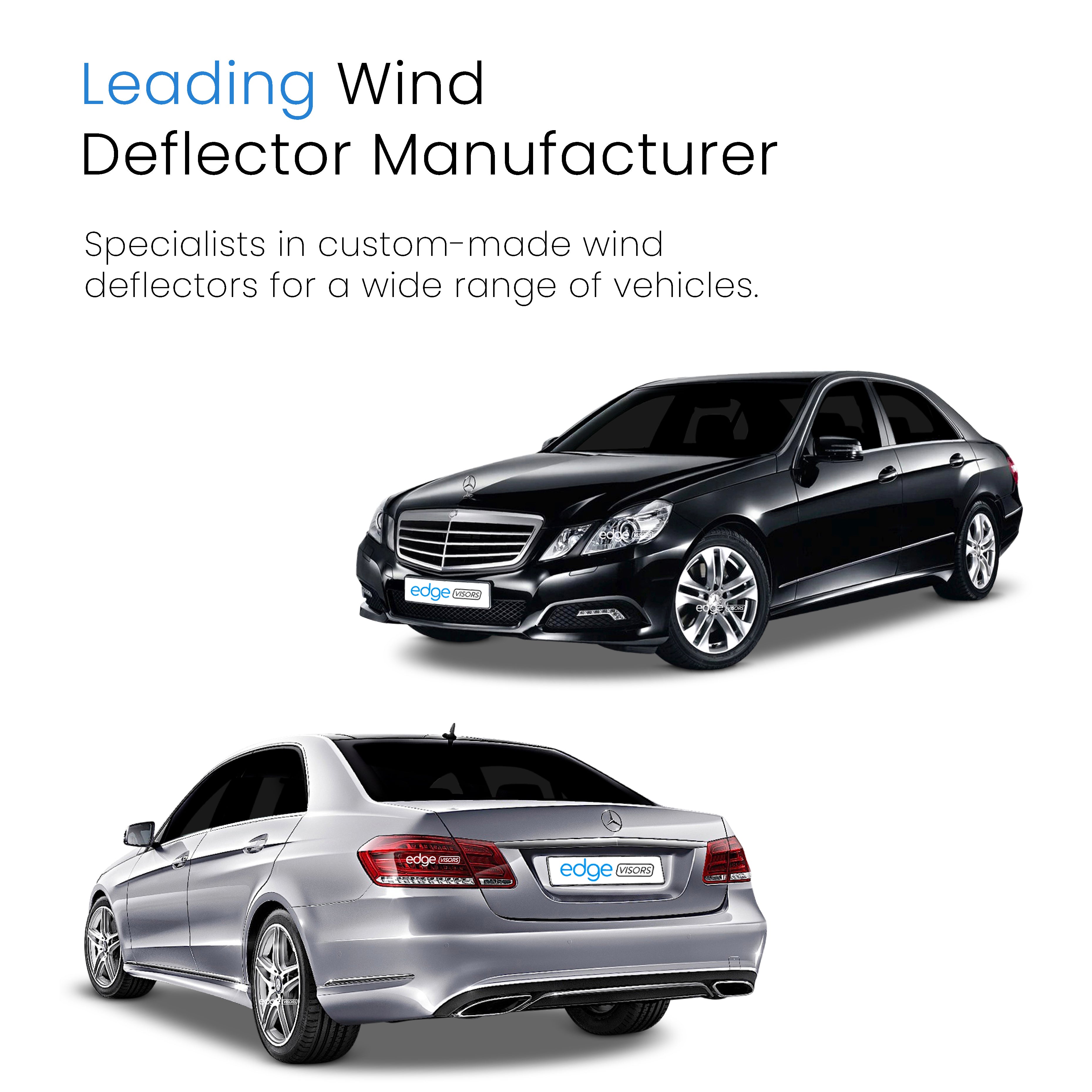 Mercedes E-Class W212 2009-2016 4 Door Saloon Wind Deflectors 4pc