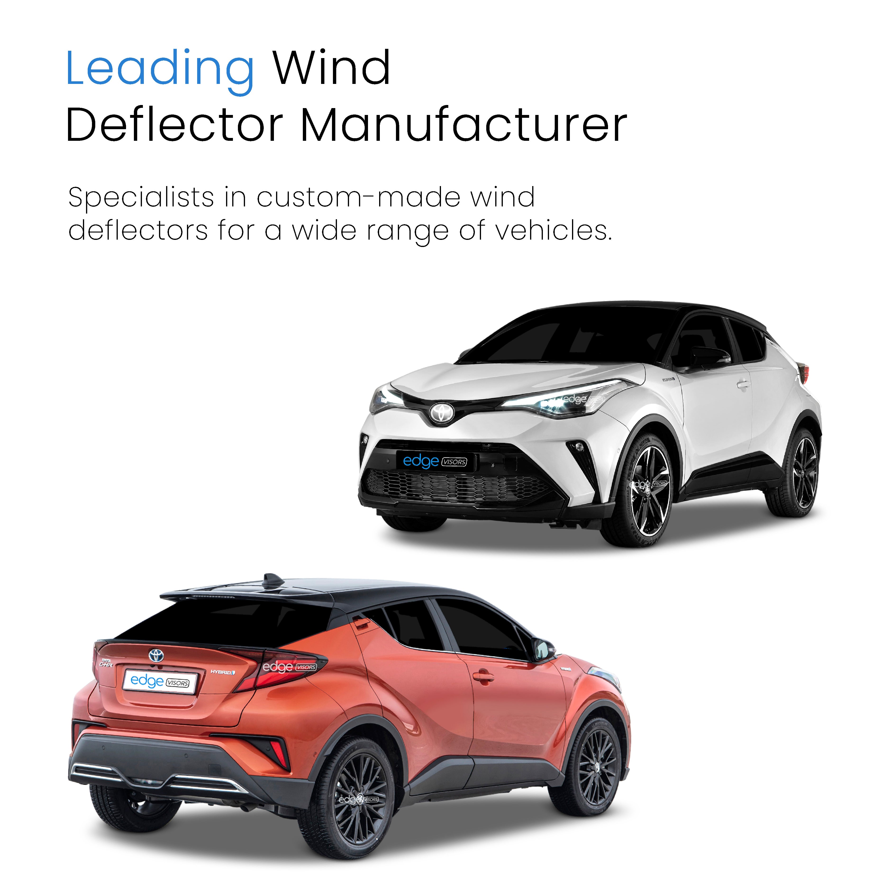 Toyota C-HR 2016-2023 5 Door CHR SUV Wind Deflectors 4pc