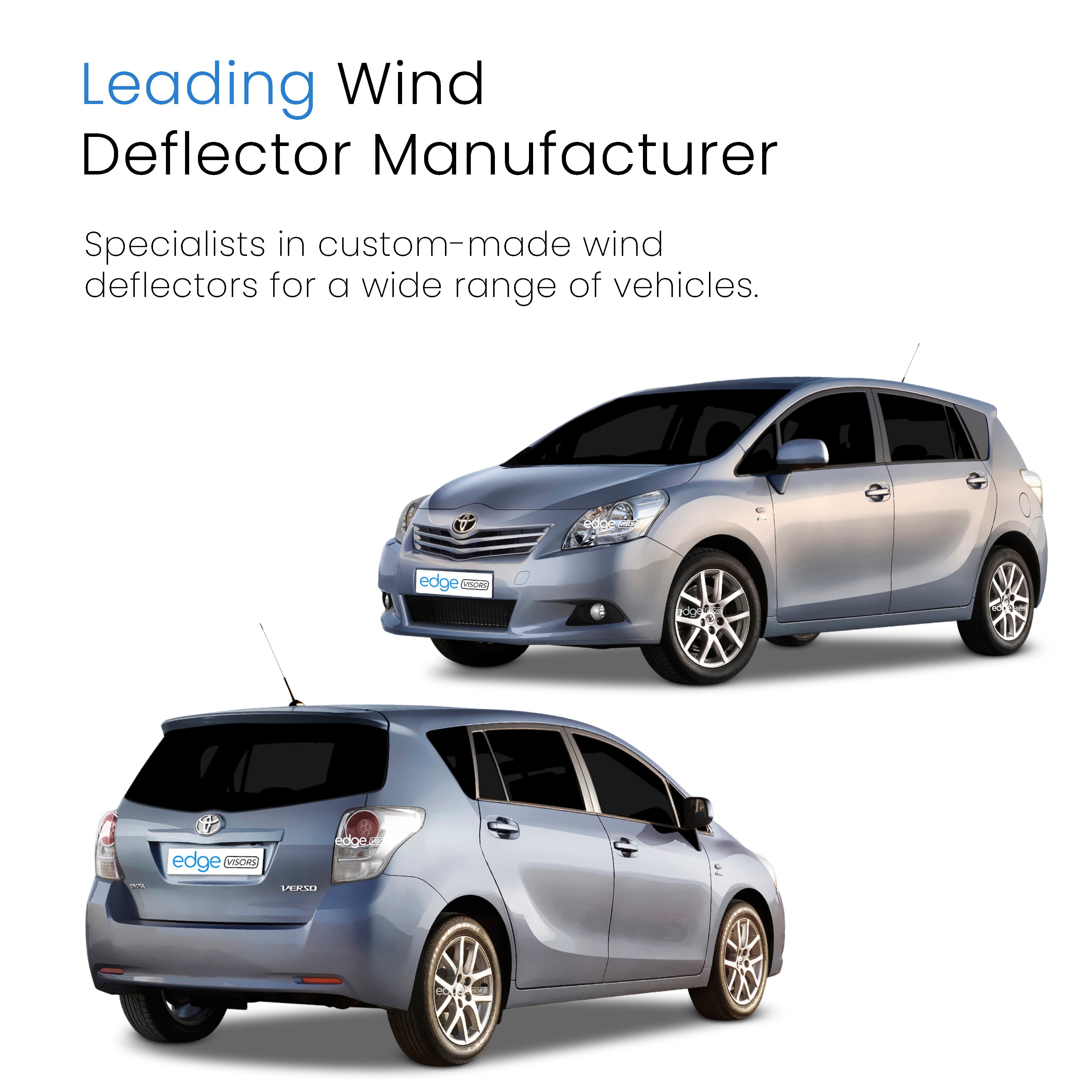 Toyota Verso MK1 2009-2018 5 Door MPV Wind Deflectors 4pc