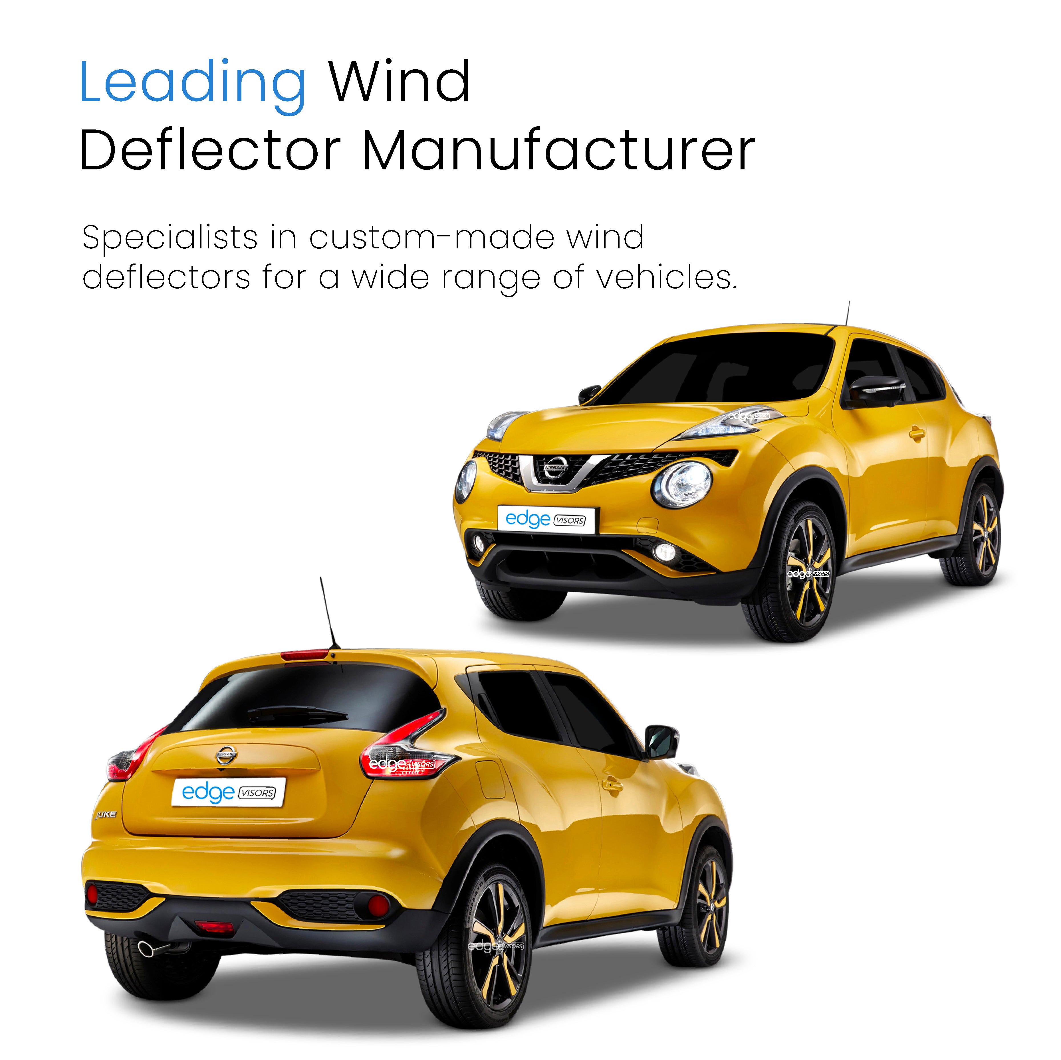 Nissan Juke 2010-2019 5 Door SUV Wind Deflectors 4pc