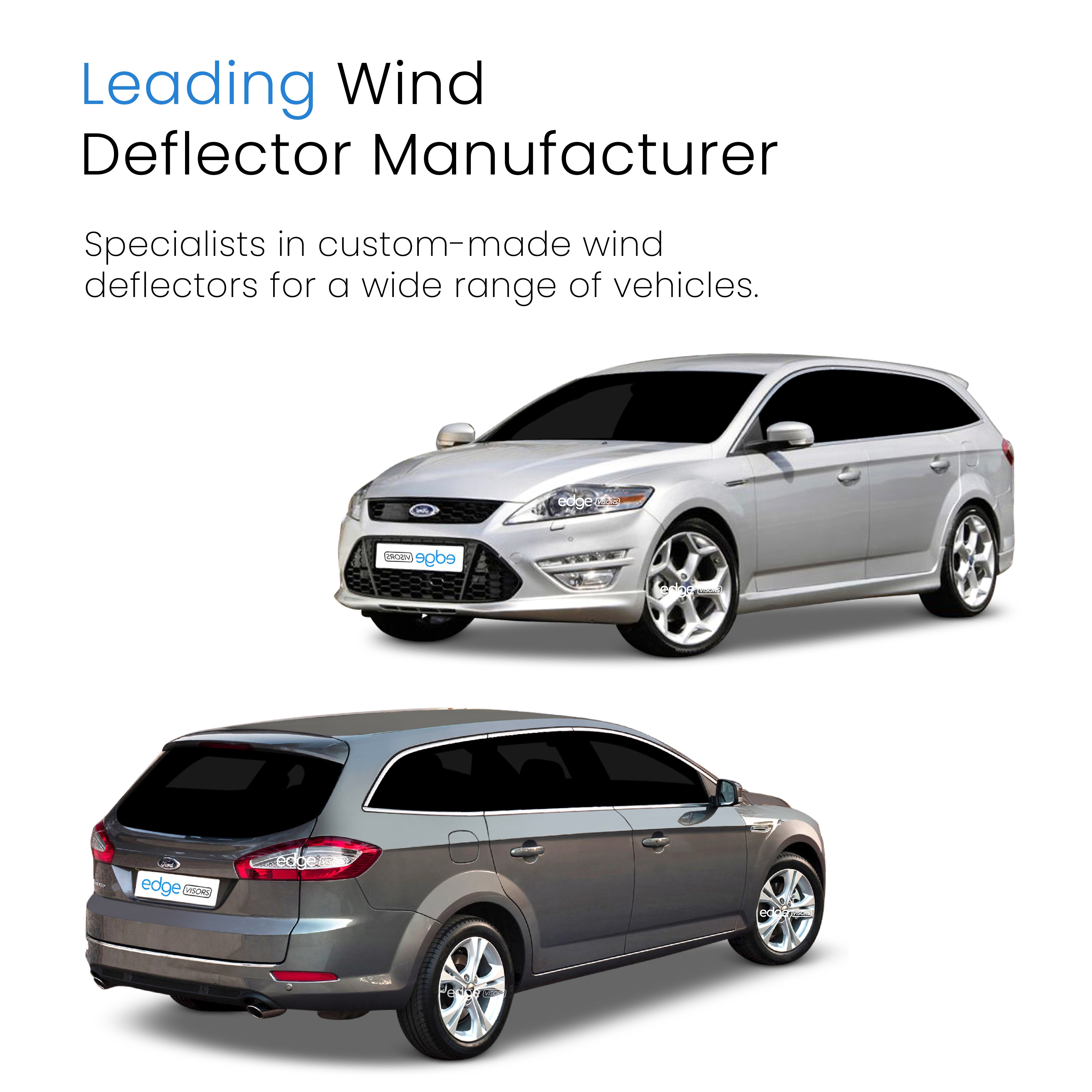 Ford Mondeo MK4 2007-2014 5 Door Estate Wind Deflectors 4pc