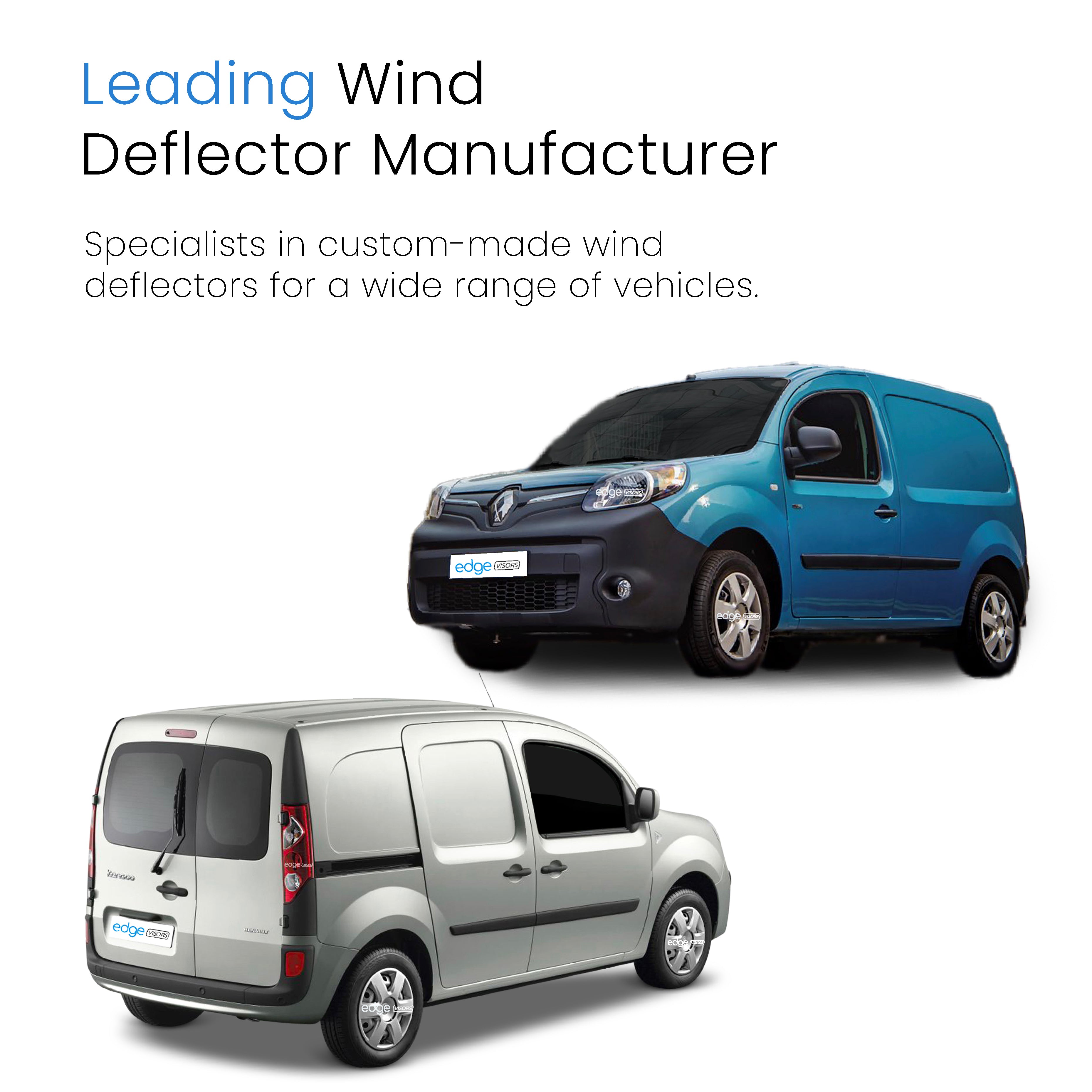 Renault Kangoo MK2 2007-2021 MPV Wind Deflectors 2pc