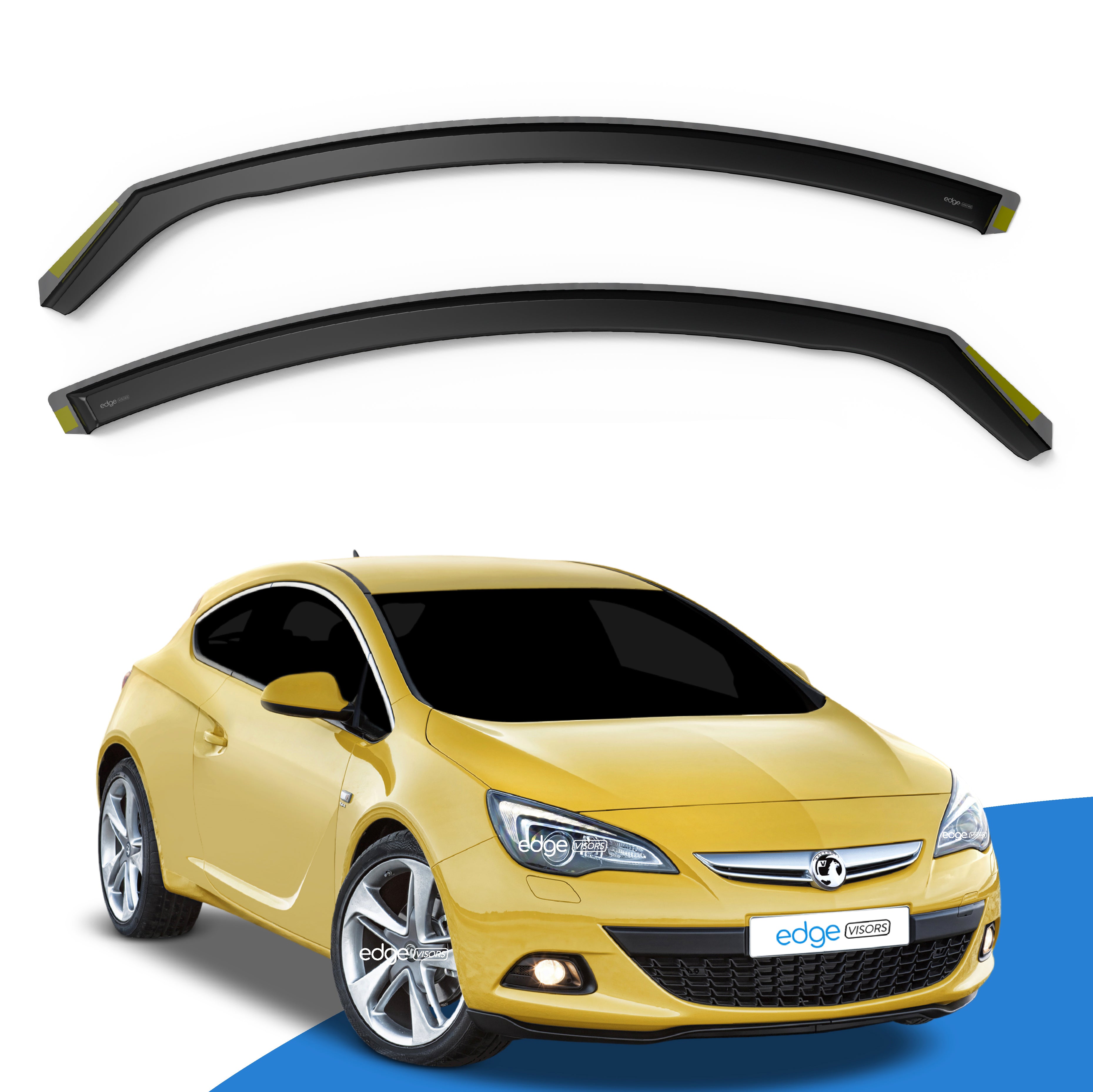 Vauxhall Astra J GTC MK6 2010-2015 3 Door Hatchback Wind Deflectors 2pc