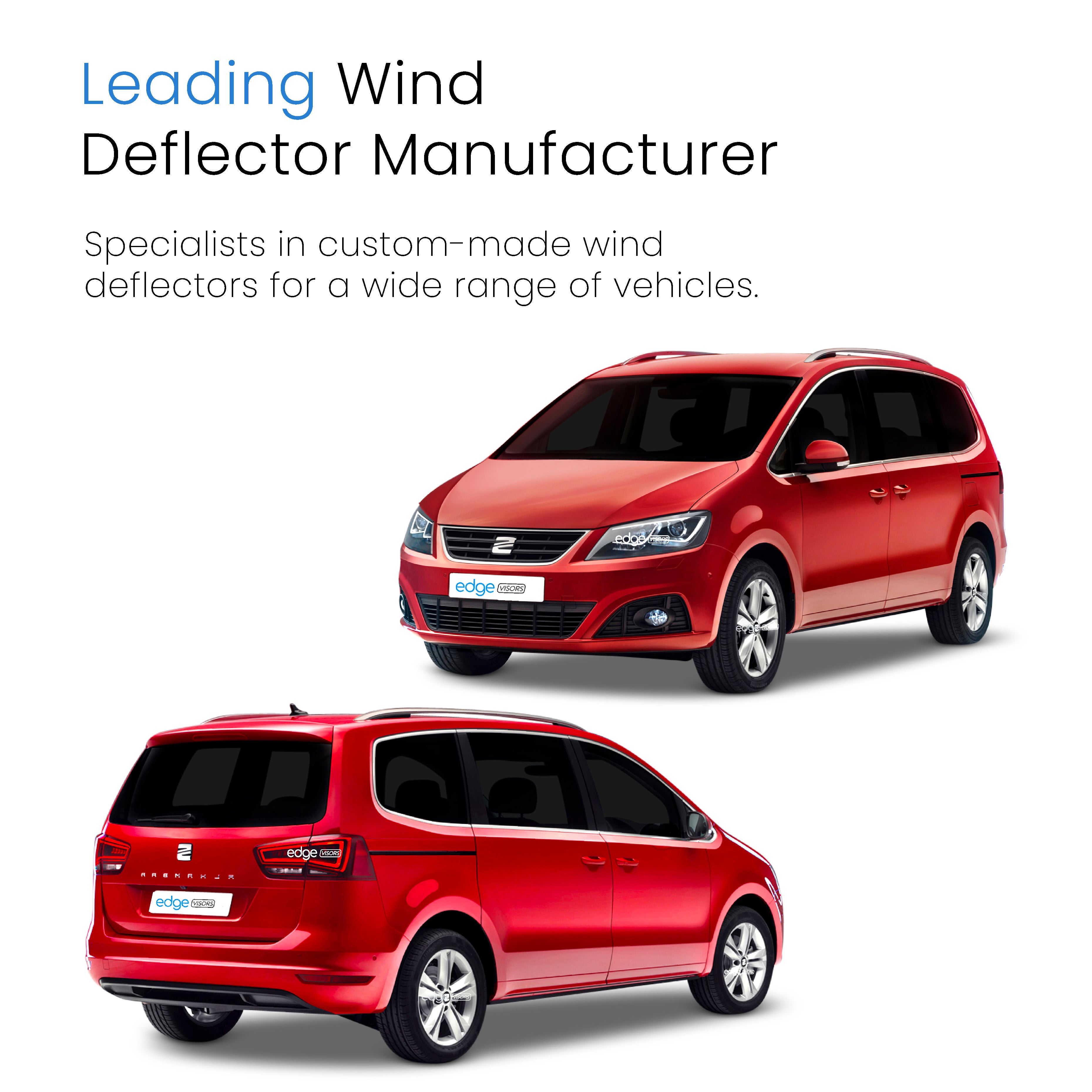 Seat Alhambra MK2 2010-onwards 5 Door MPV Wind Deflectors 4pc