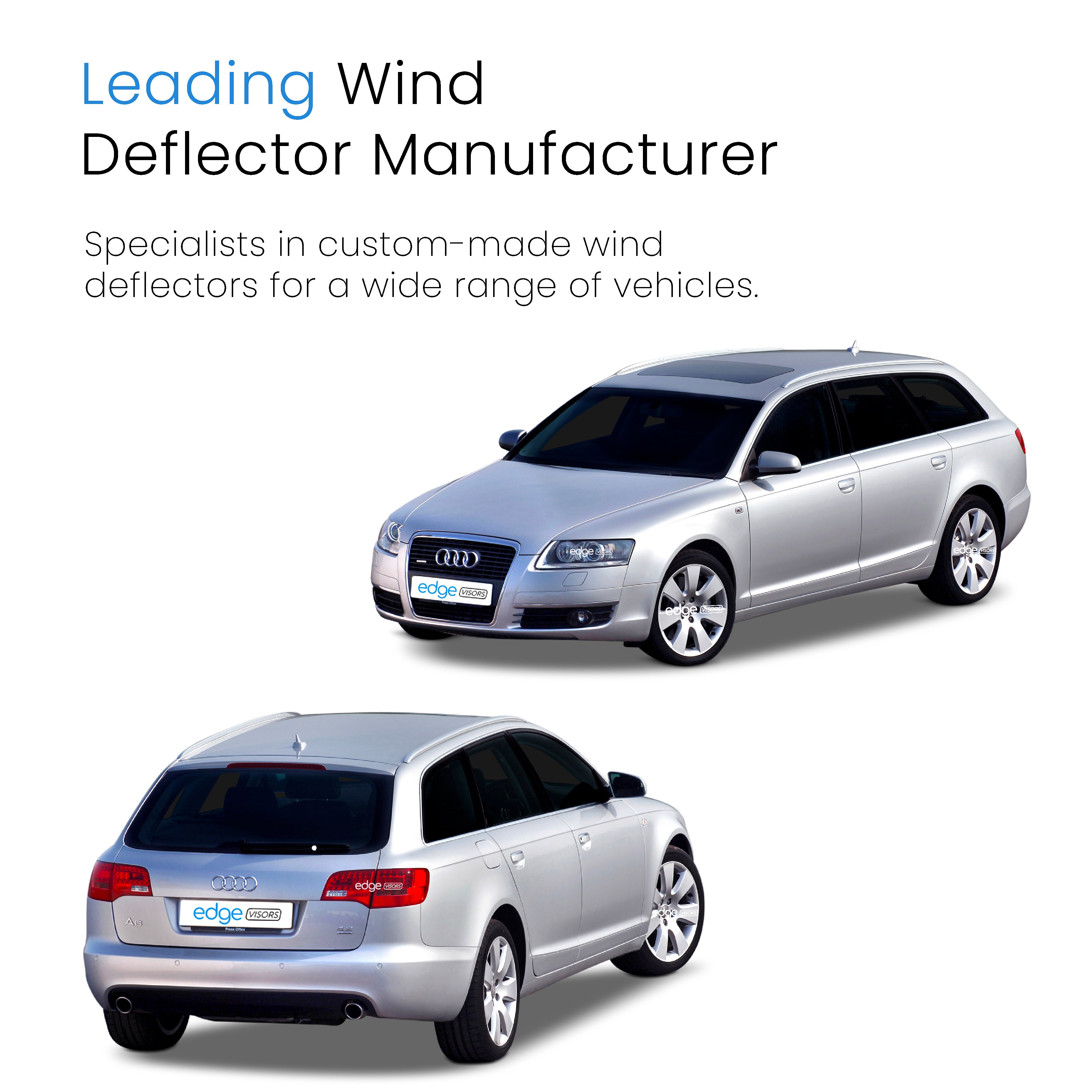 Audi A6 C6 2004-2011 5 Door Avante Estate Wind Deflectors 4pc