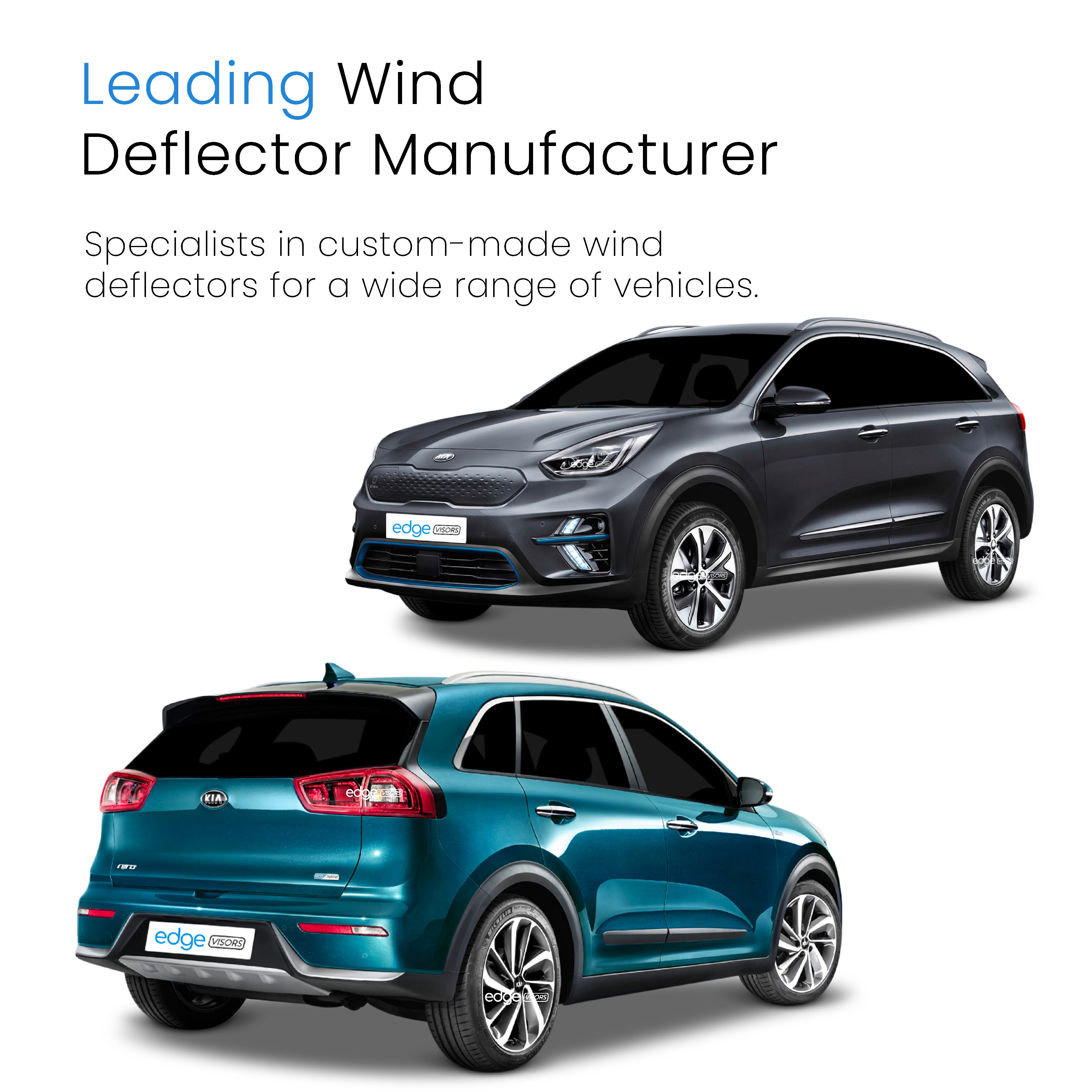 Kia Niro 2016-2022 5 Door SUV Wind Deflectors 4pc