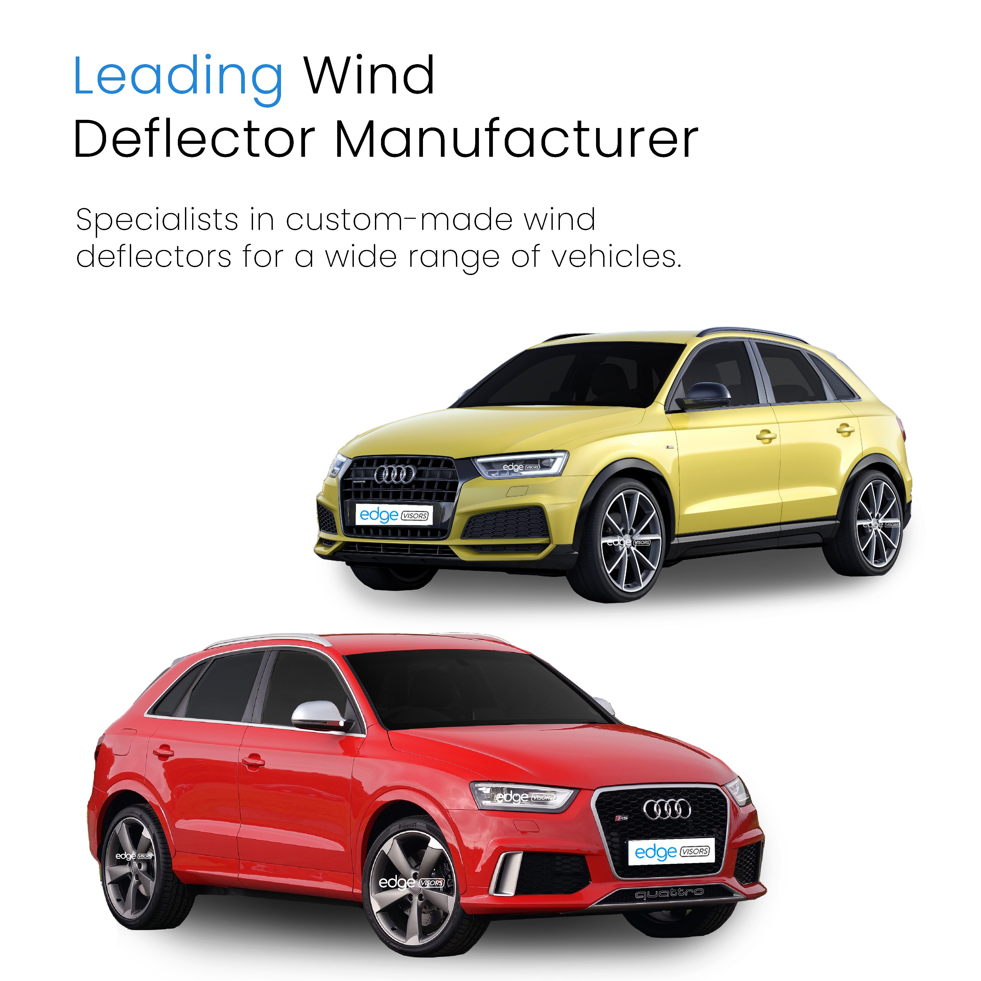 Audi Q3 MK1 2011-2018 5 Door SUV Wind Deflectors 4pc