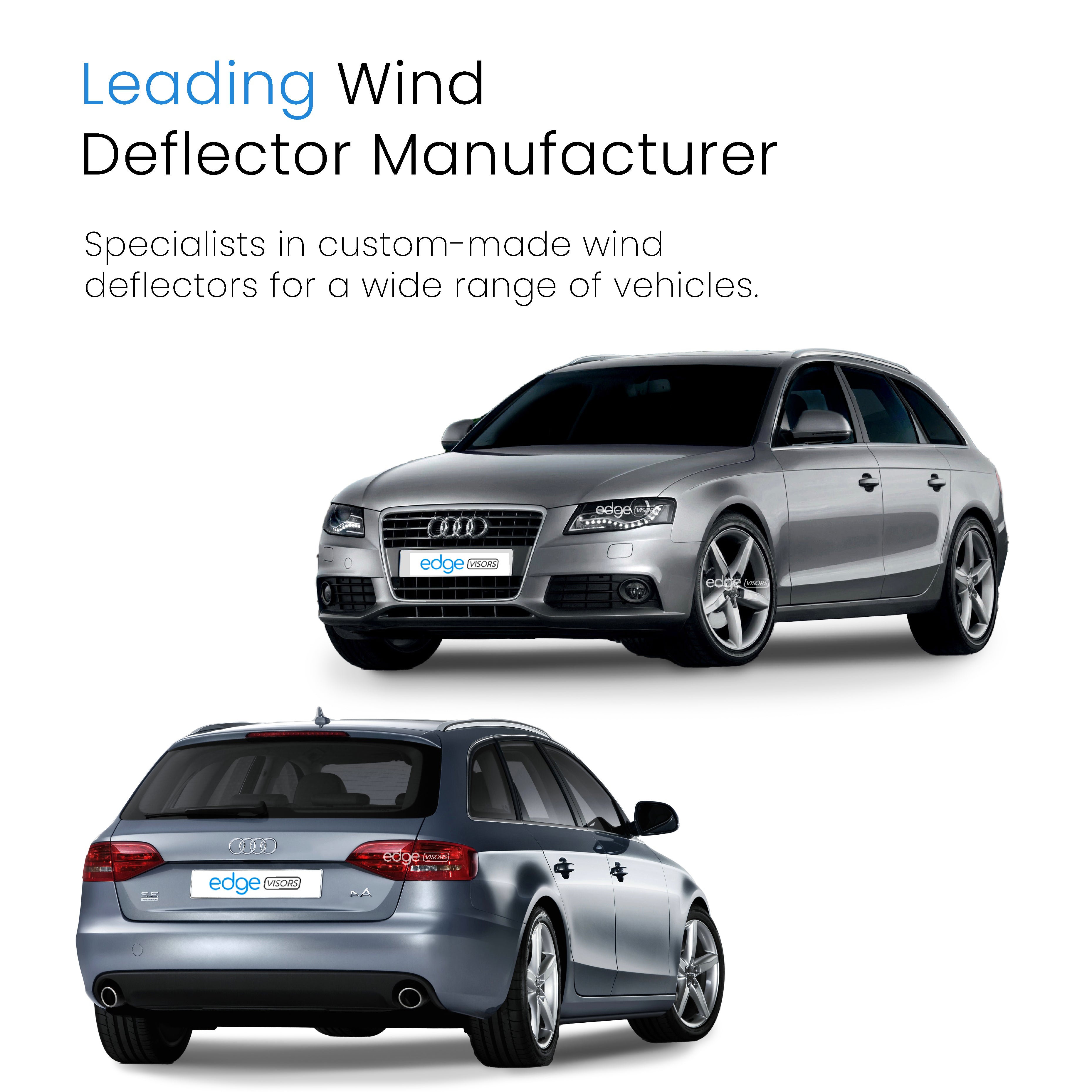 Audi A4 B8 2009-2015 5 Door Avant Estate Wind Deflectors 4pc