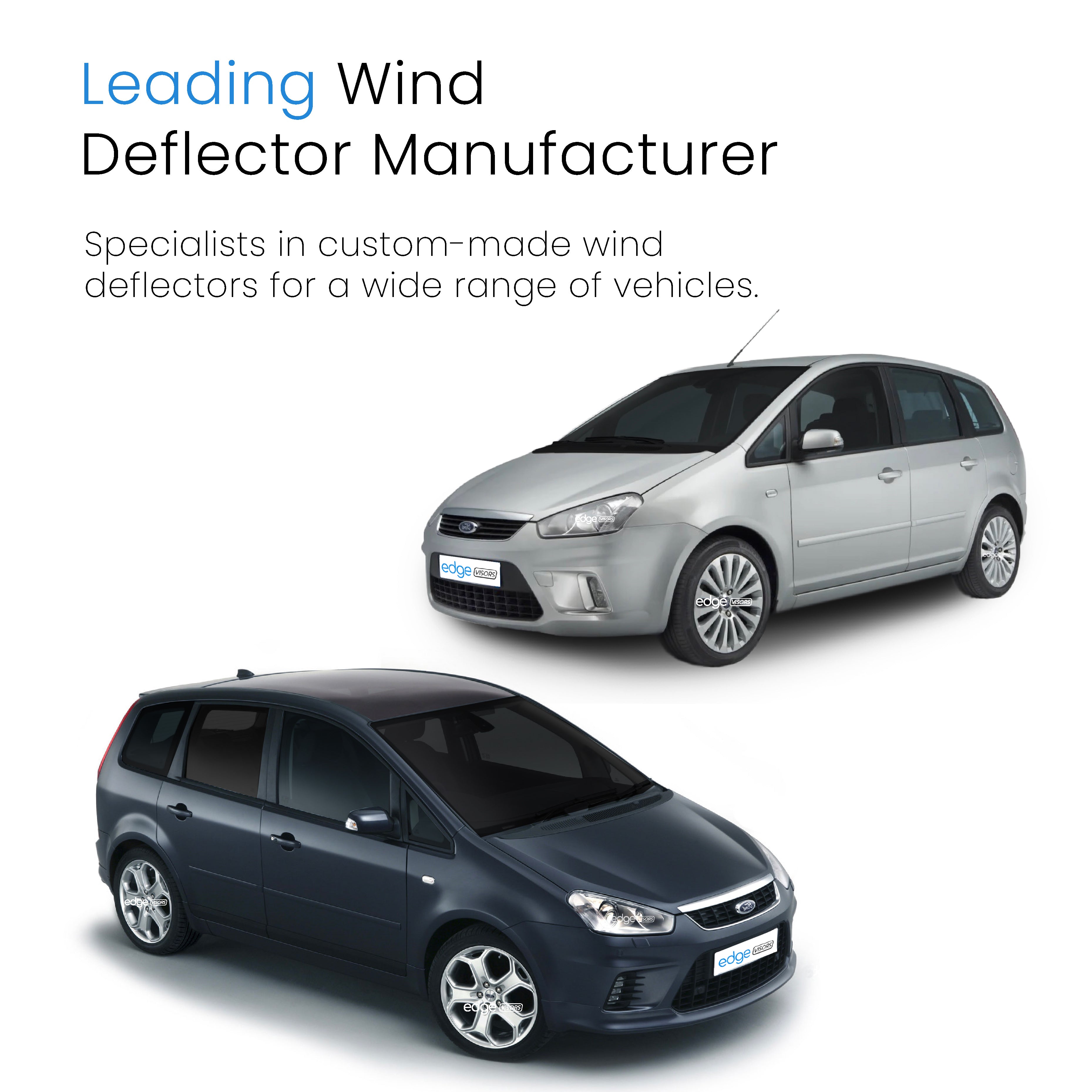 Ford C-Max MK1 2003-2010 5 Door Hatchback Wind Deflectors 4pc