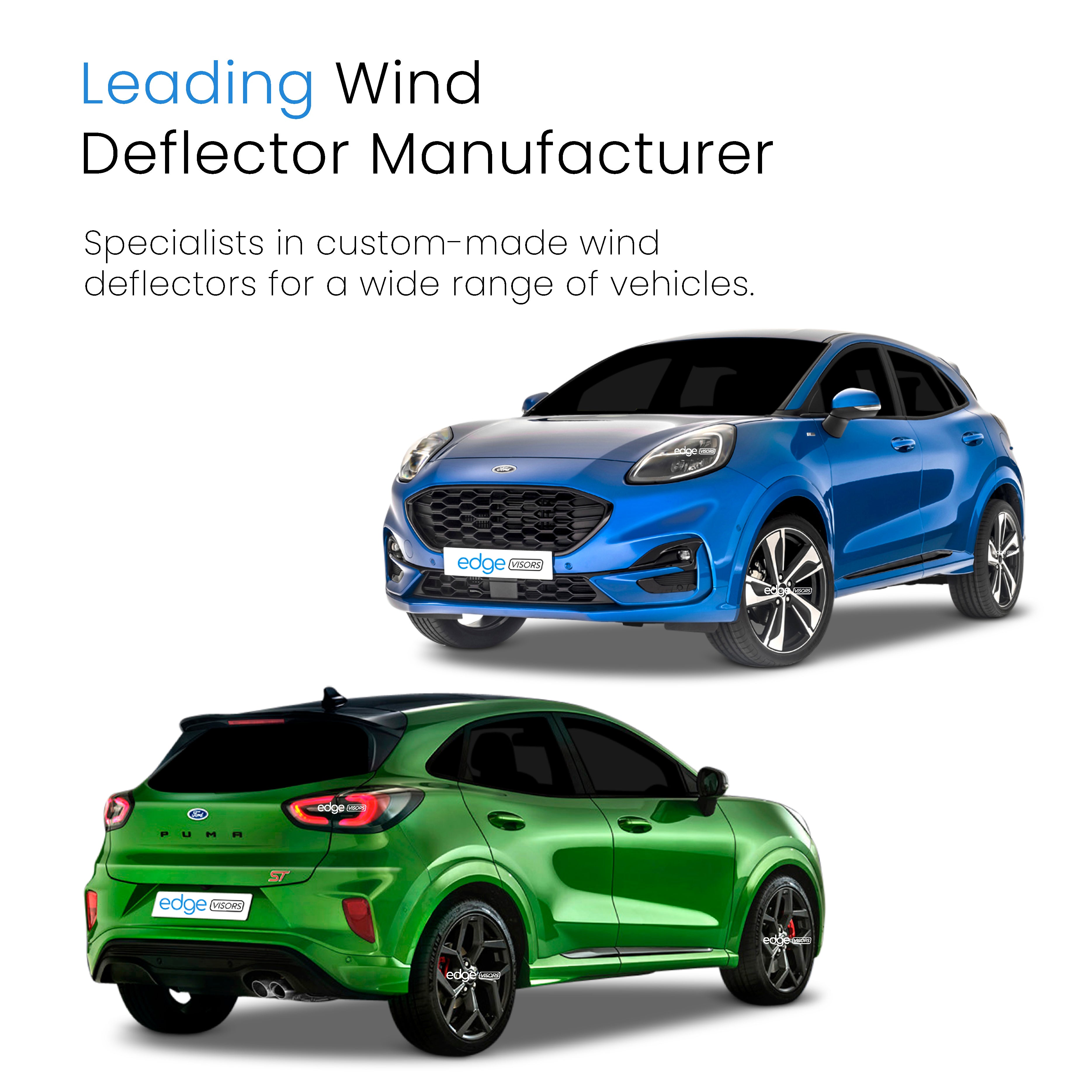 Ford Puma 2019-onwards 5 Door SUV Wind Deflectors 4pc