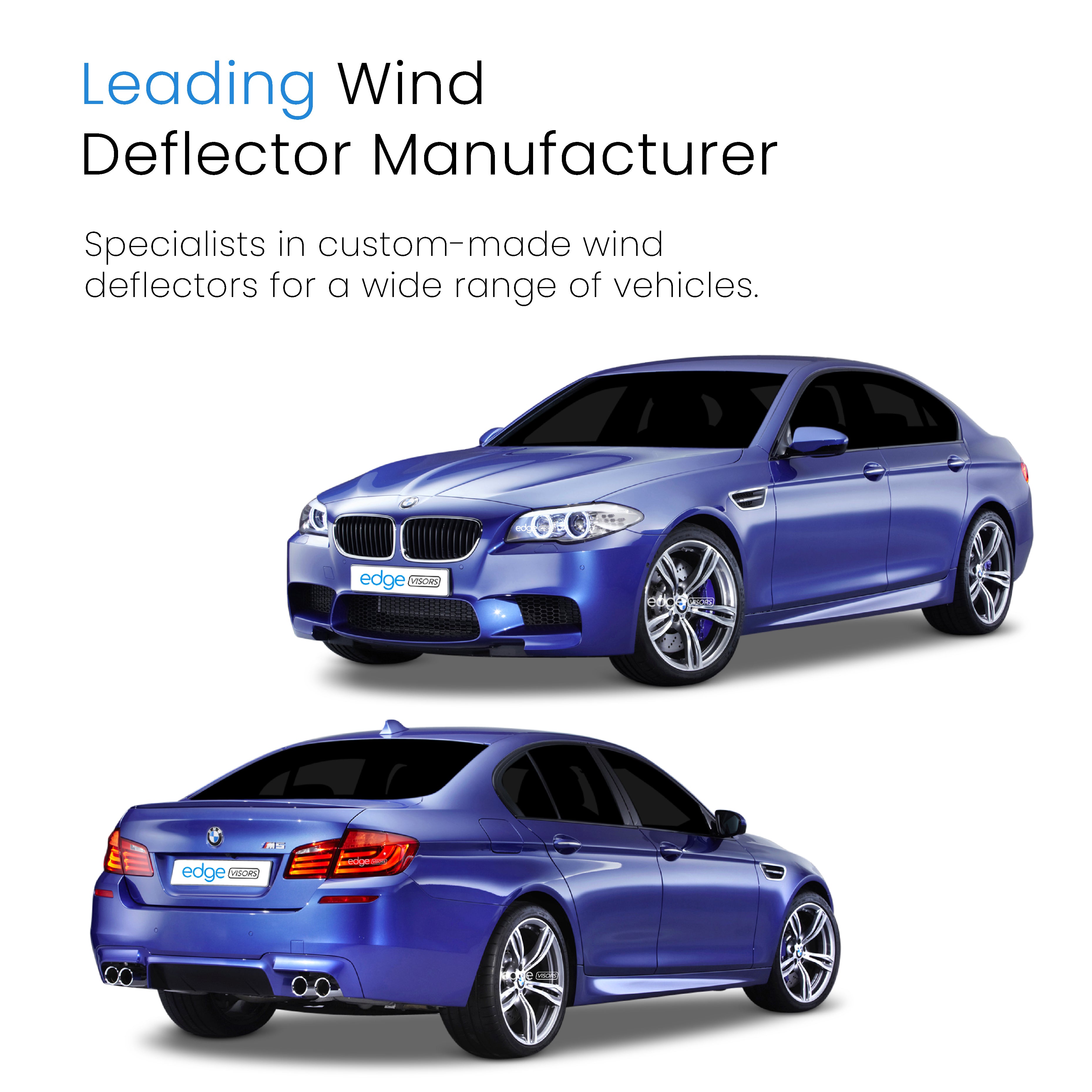 BMW 5 Series F10 2010-2017 4 Door Saloon Wind Deflectors 4pc