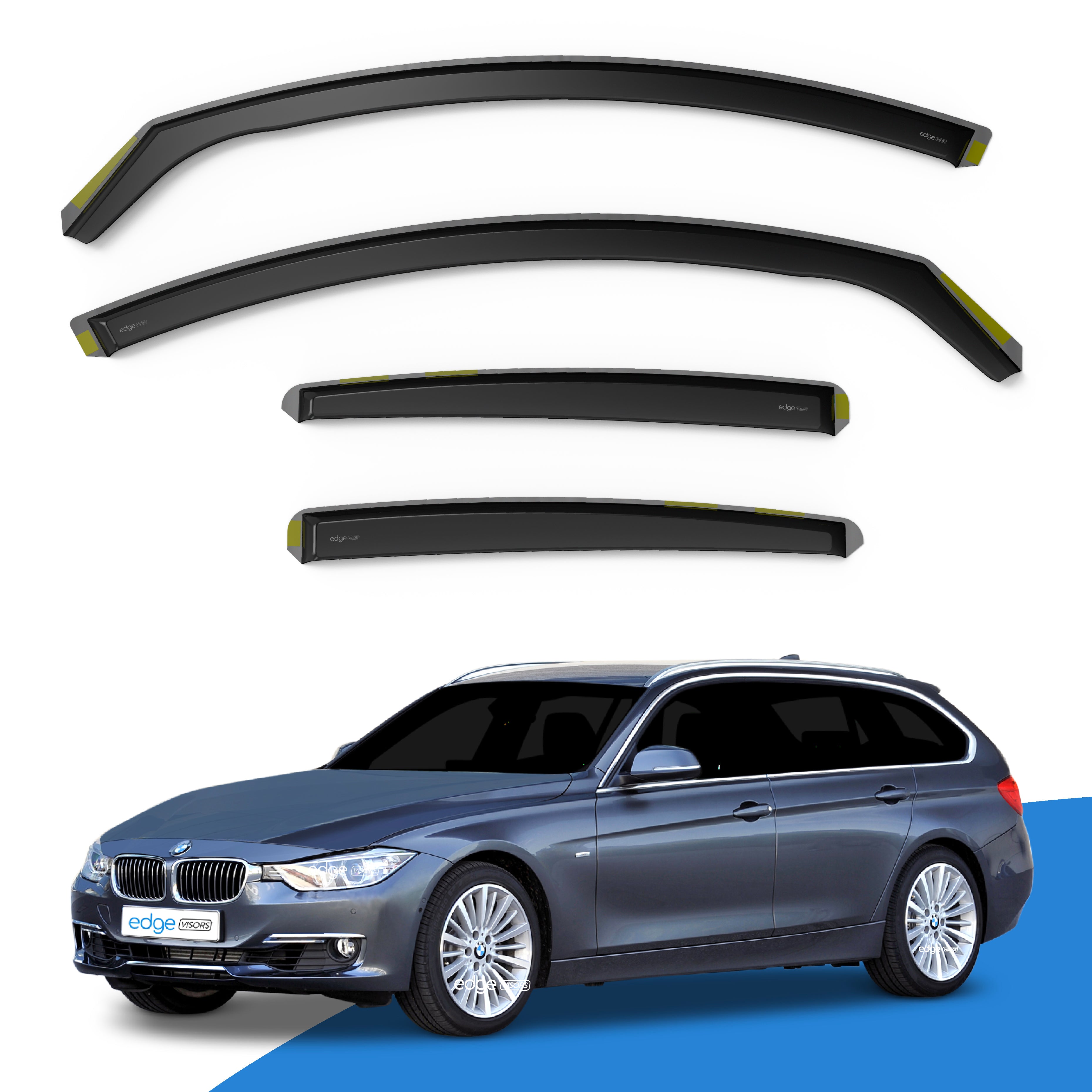 BMW 3 Series F31 Touring 2011-2018 5 Door Estate Wind Deflectors 4pc