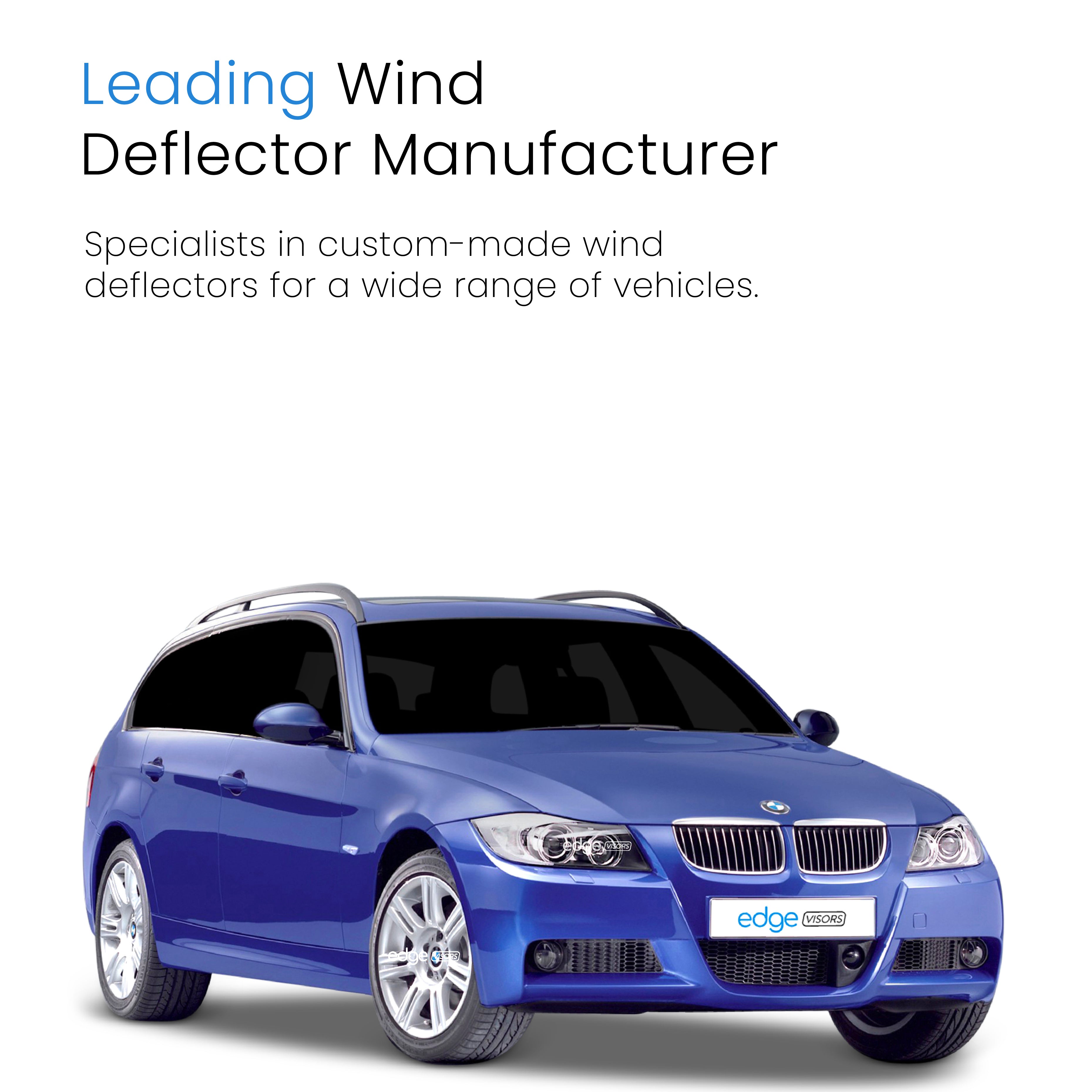 BMW 3 Series E91 Touring 2005-2012 5 Door Estate Wind Deflectors 4pc