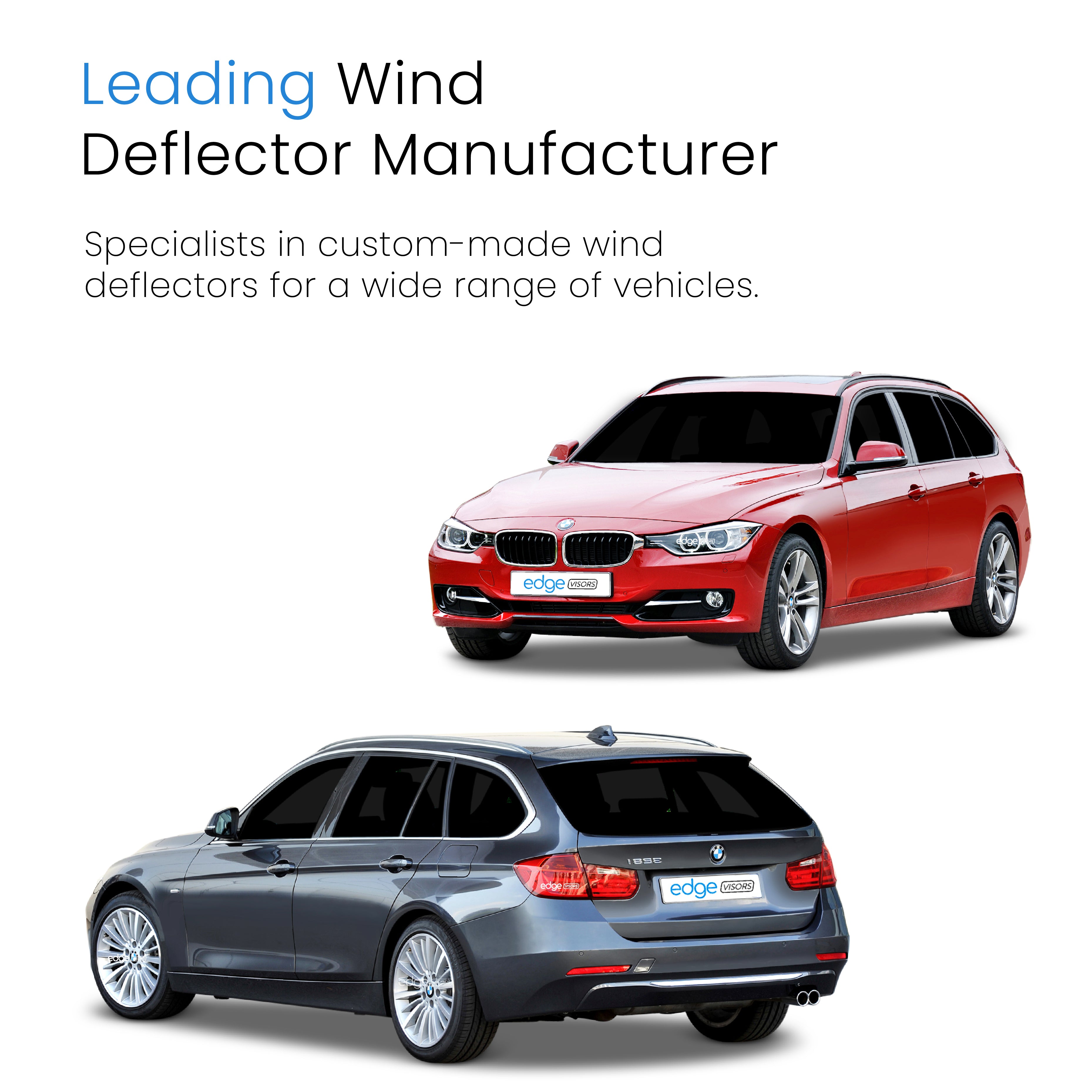 BMW 3 Series F31 Touring 2011-2018 5 Door Estate Wind Deflectors 4pc