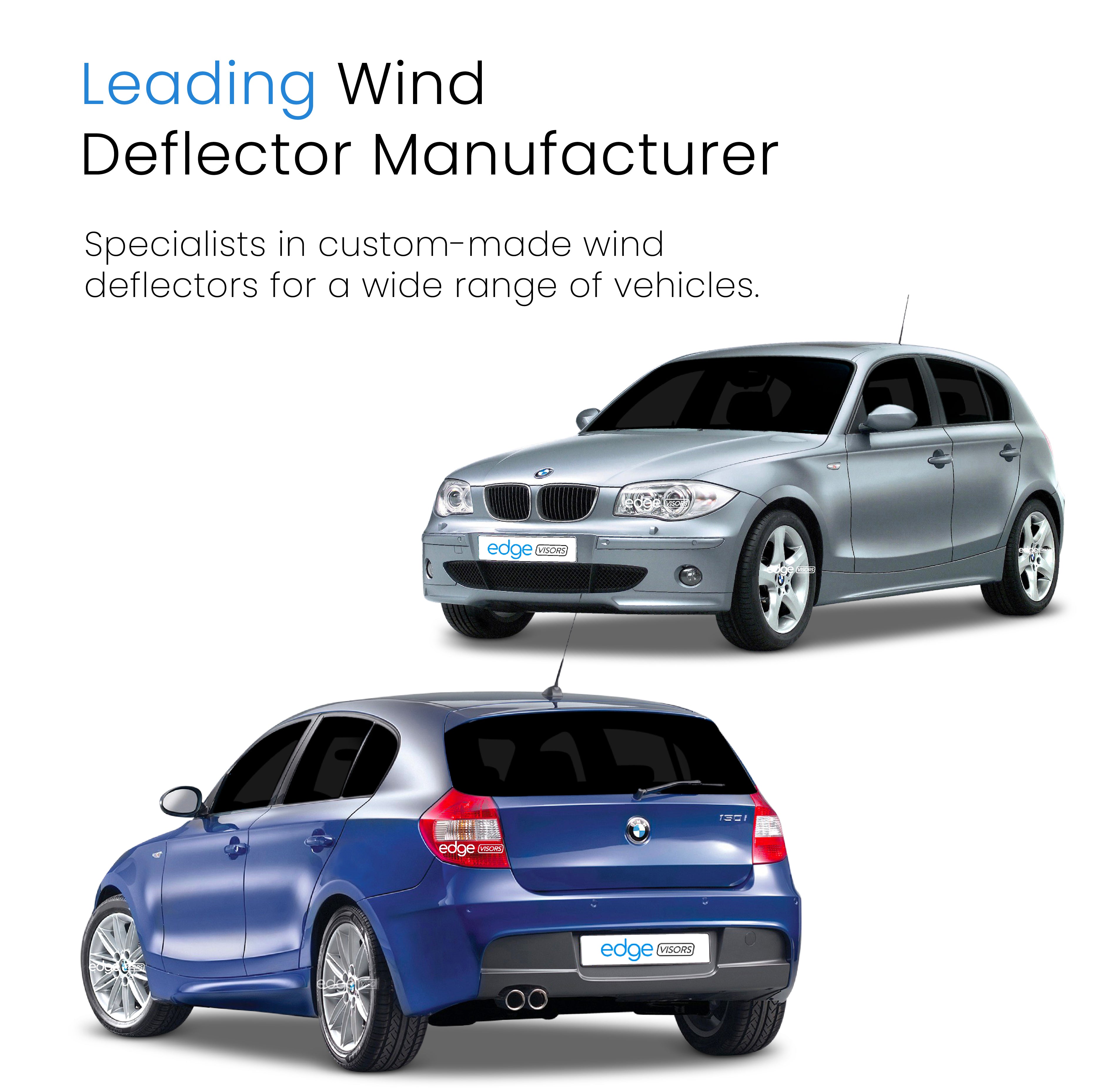 BMW 1 Series E87 2004-2011 5 Door Hatchback Wind Deflectors 4pc