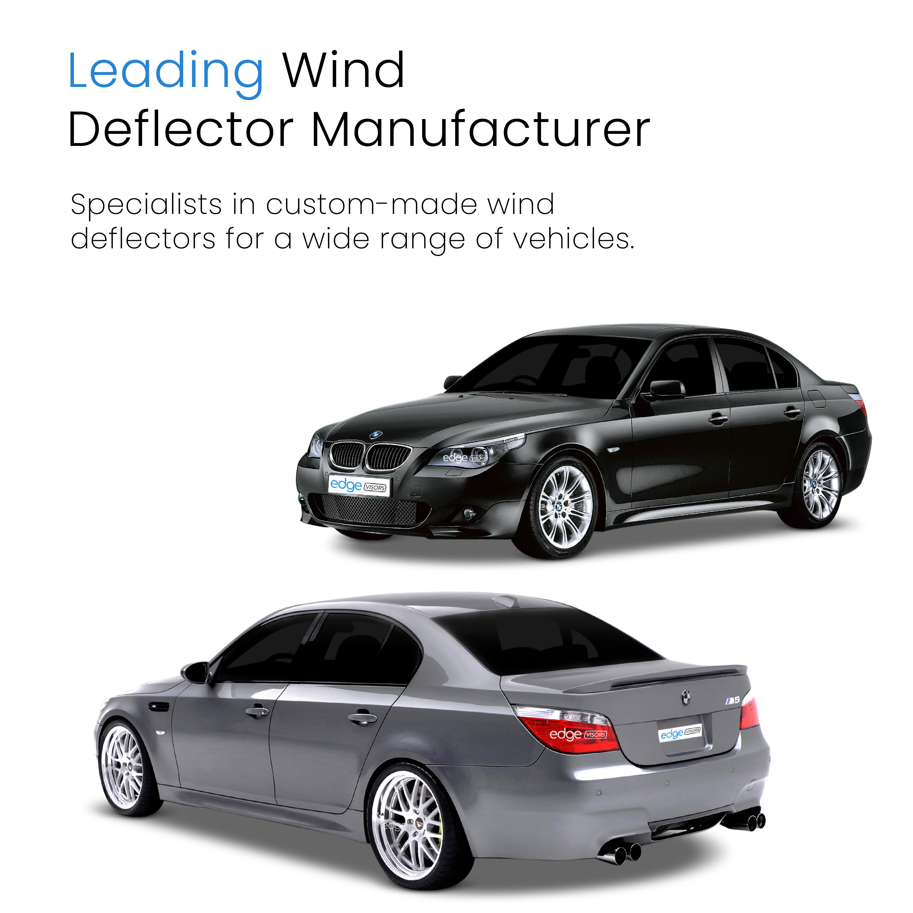 BMW 5 Series E60 2003-2010 4 Door Saloon Wind Deflectors 4pc