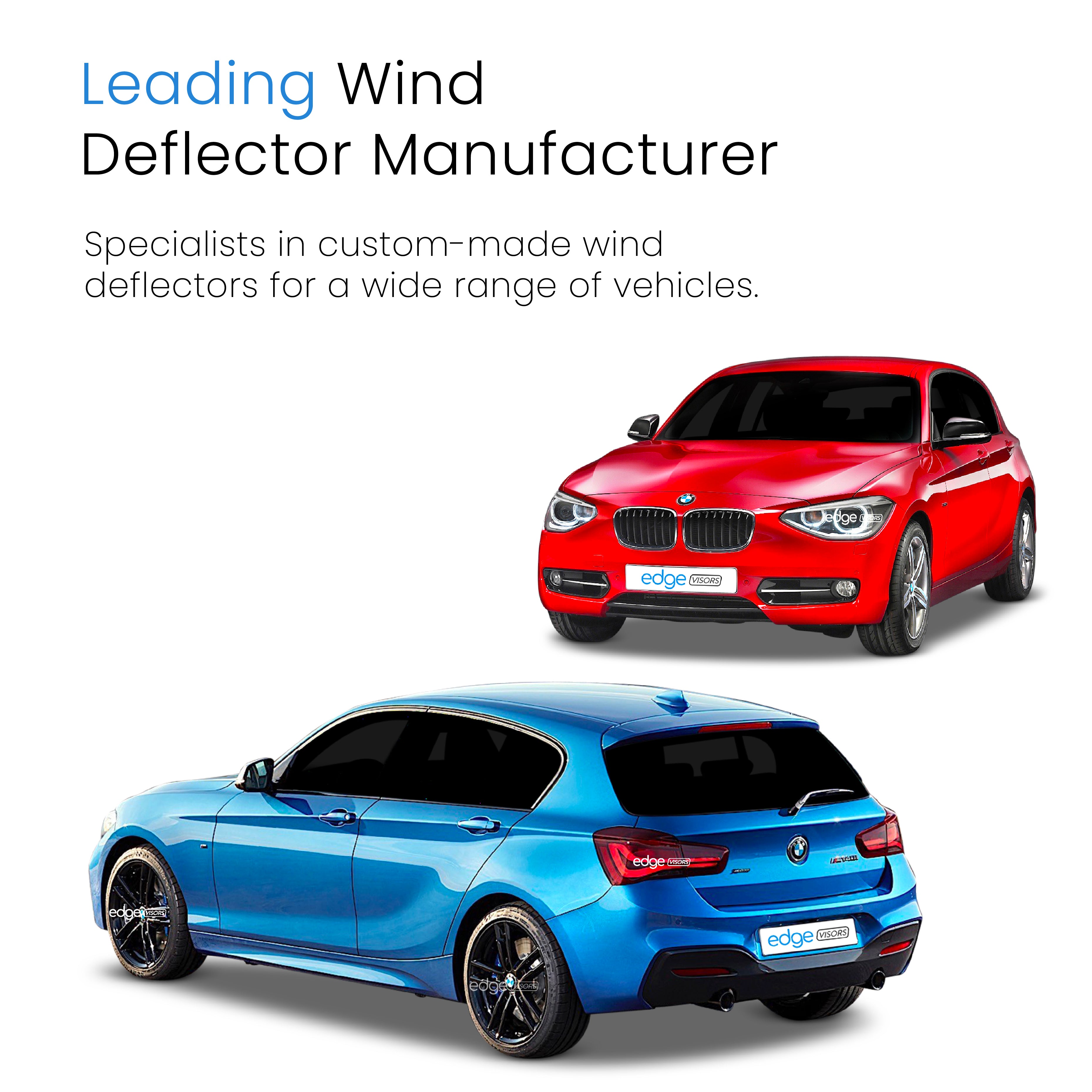 BMW 1 Series F20 2011-2019 5 Door Hatchback Wind Deflectors 4pc