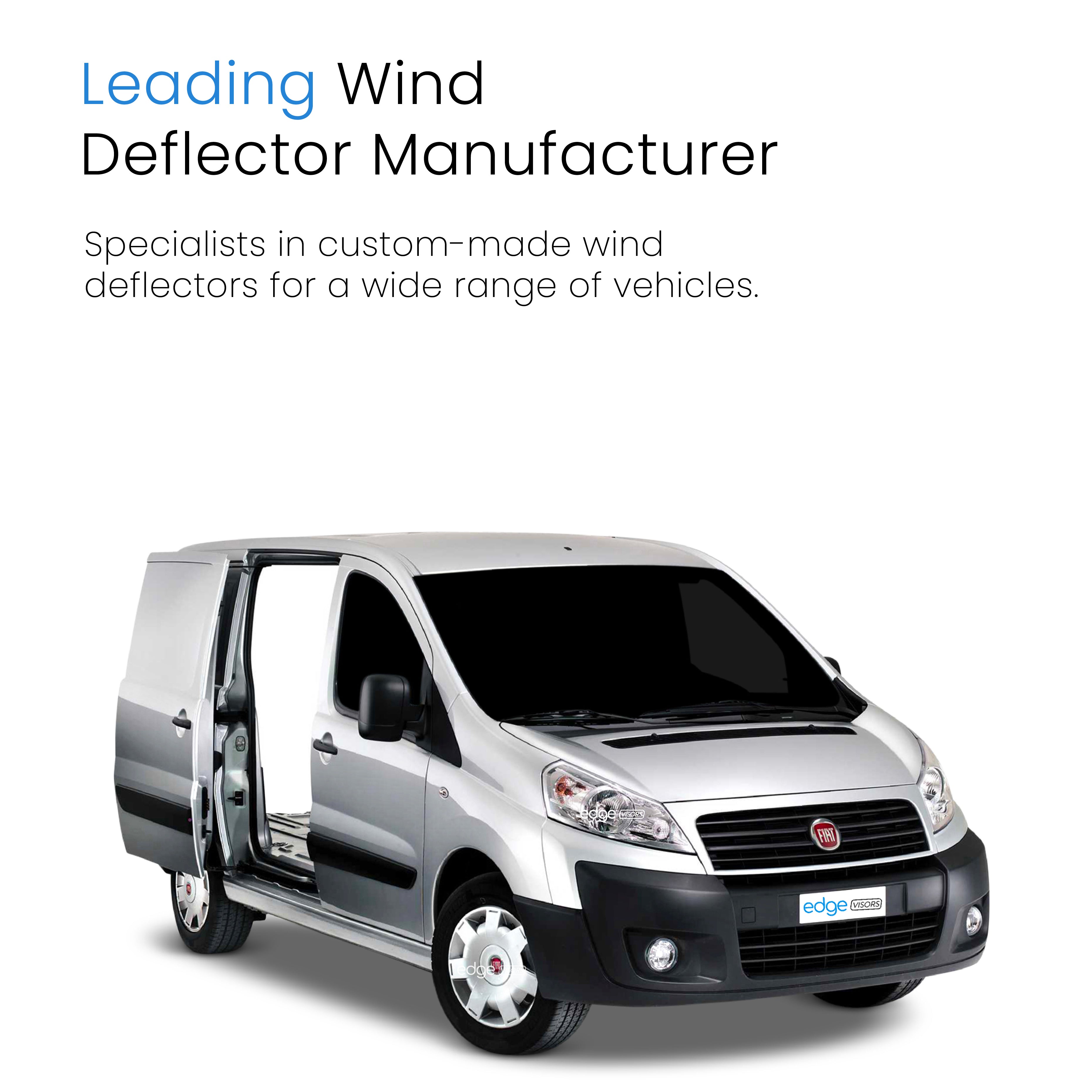 Fiat Scudo MK2 2007-2016 2/4 Door Van Wind Deflectors 2pc