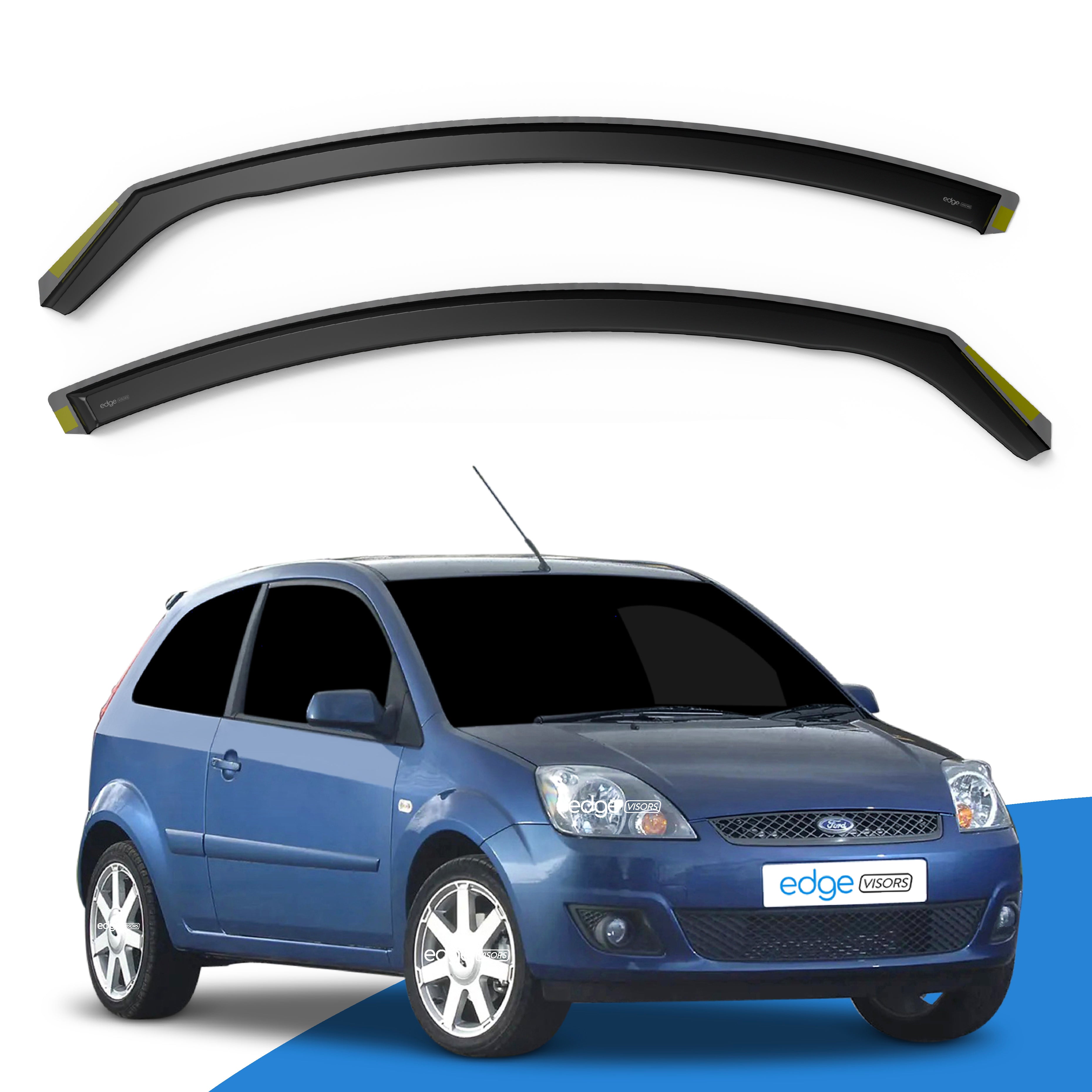 Ford Fiesta MK6 2002-2008 3 Door Hatchback Wind Deflectors 2pc