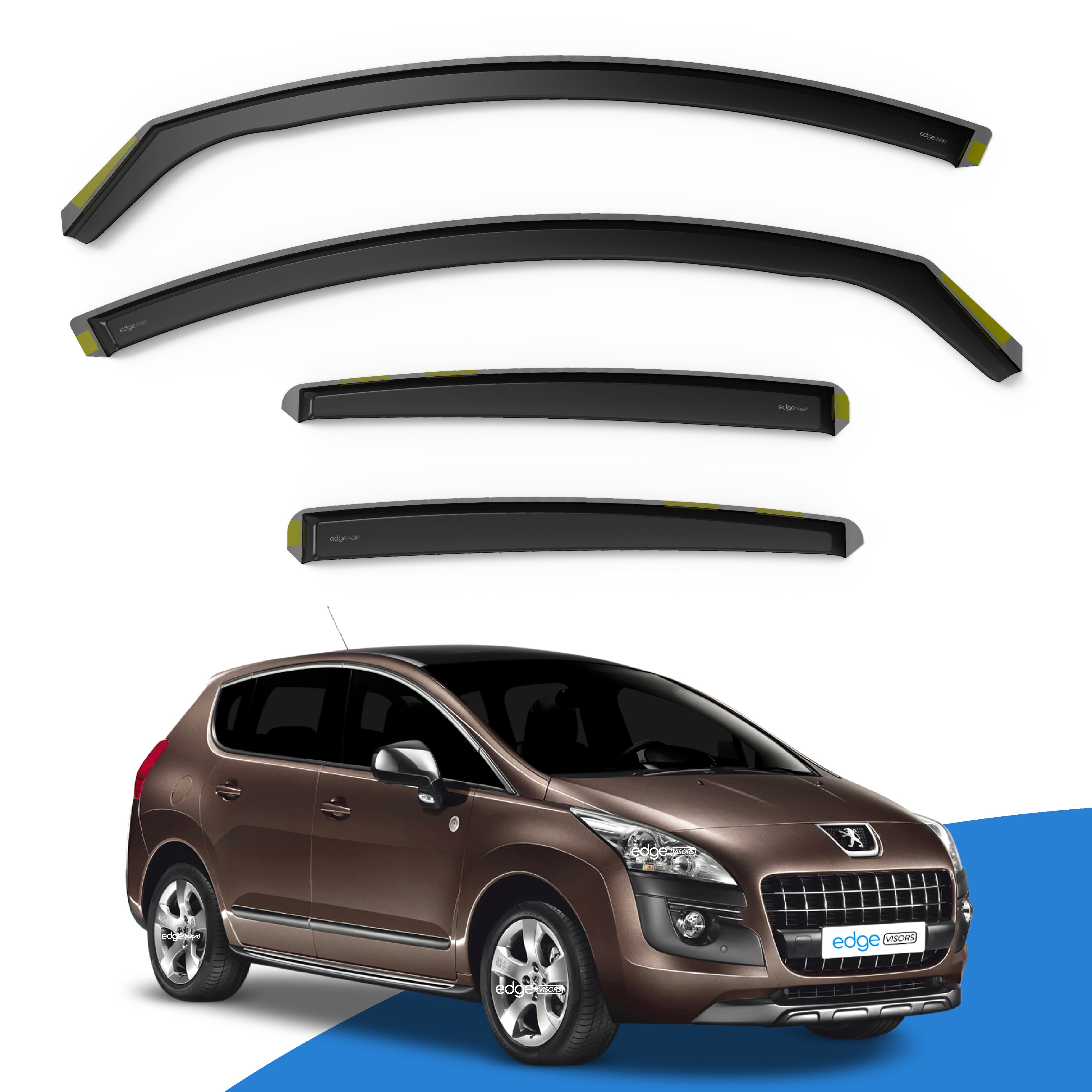 Peugeot 3008 MK1 2008-2016 5 Door MPV Wind Deflectors 4pc