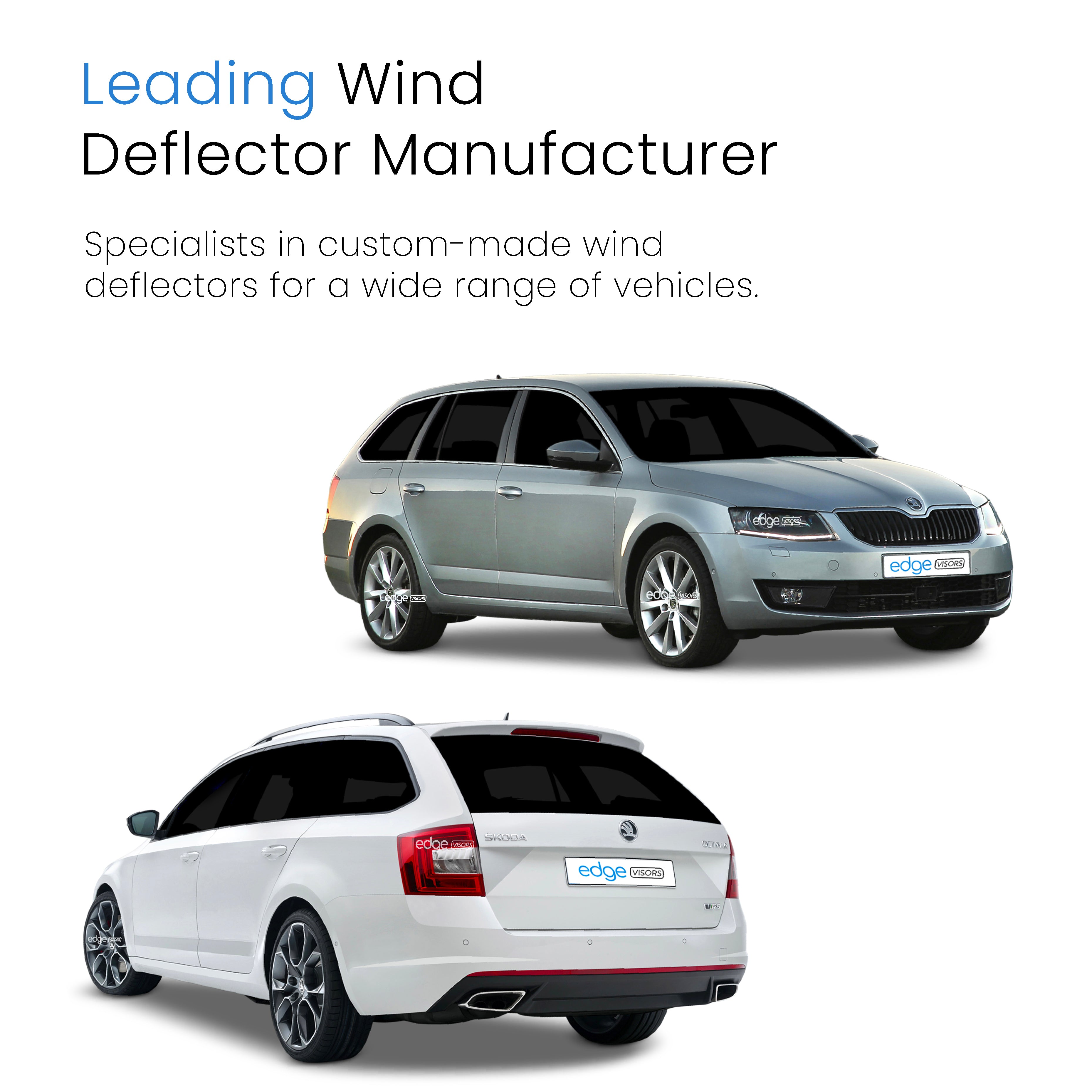 Skoda Octavia MK3 2013-2020 5 Door Estate Wind Deflectors 4pc