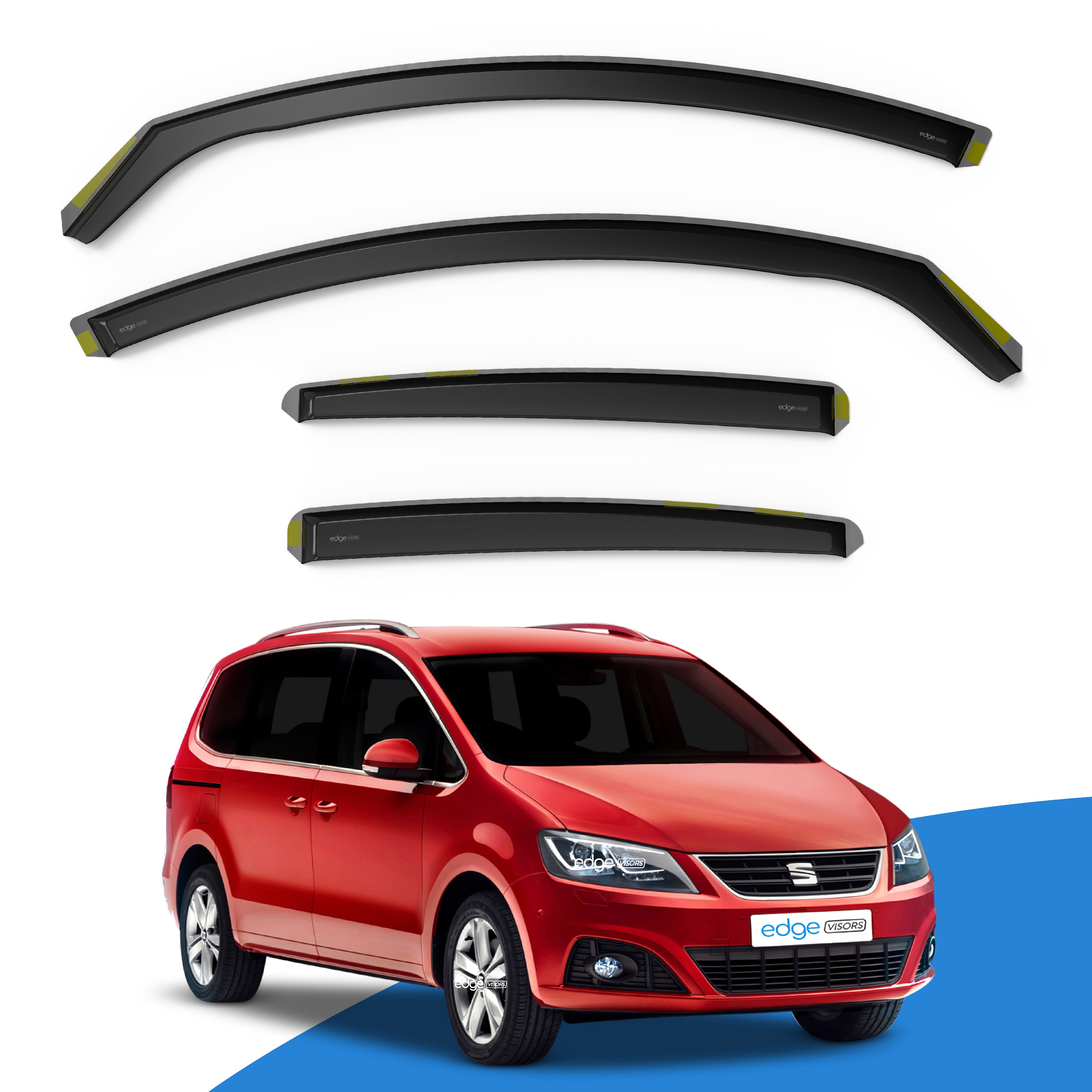 Seat Alhambra MK2 2010-onwards 5 Door MPV Wind Deflectors 4pc