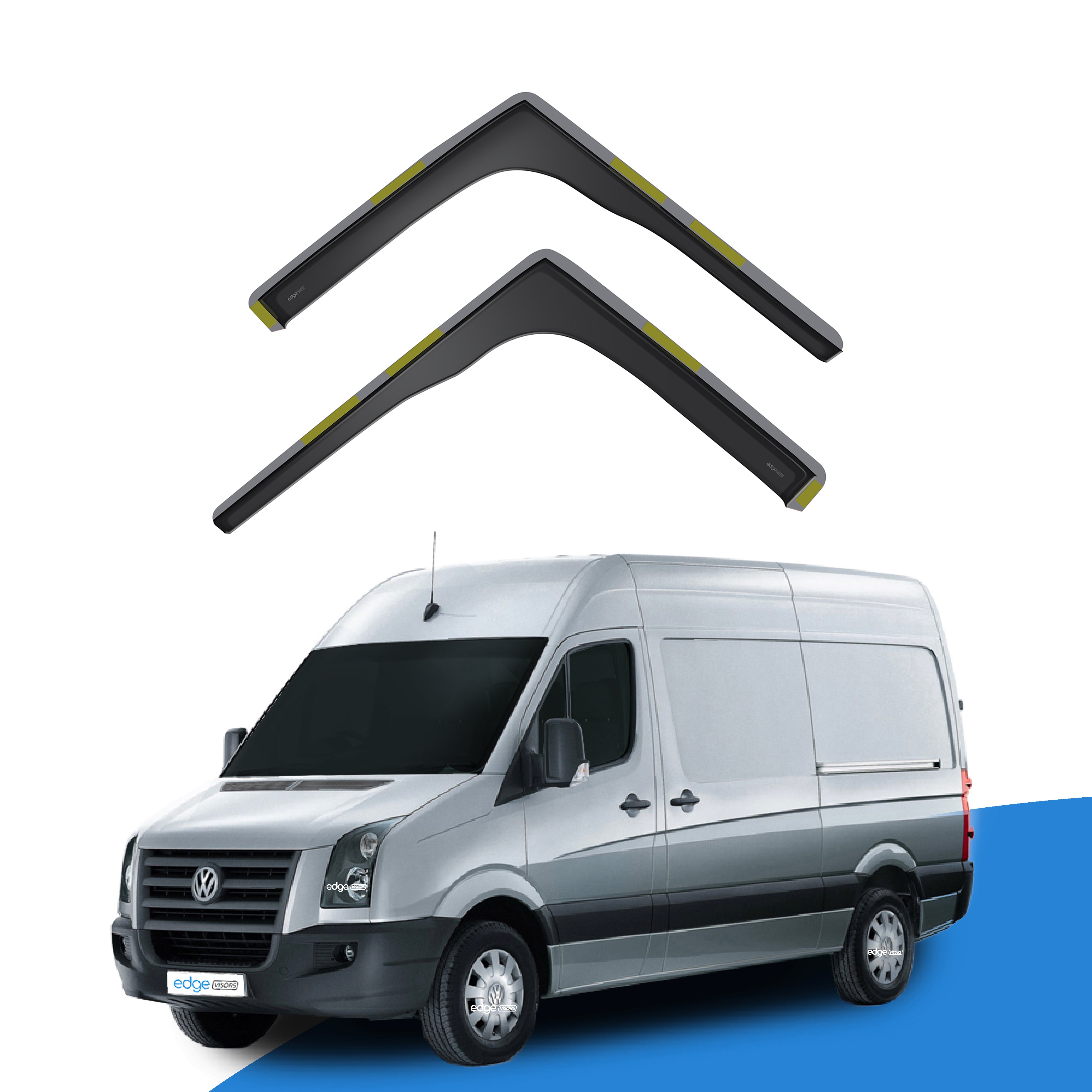 VW Crafter MK1 2006-2016 2 Door Van Wind Deflectors 2pc